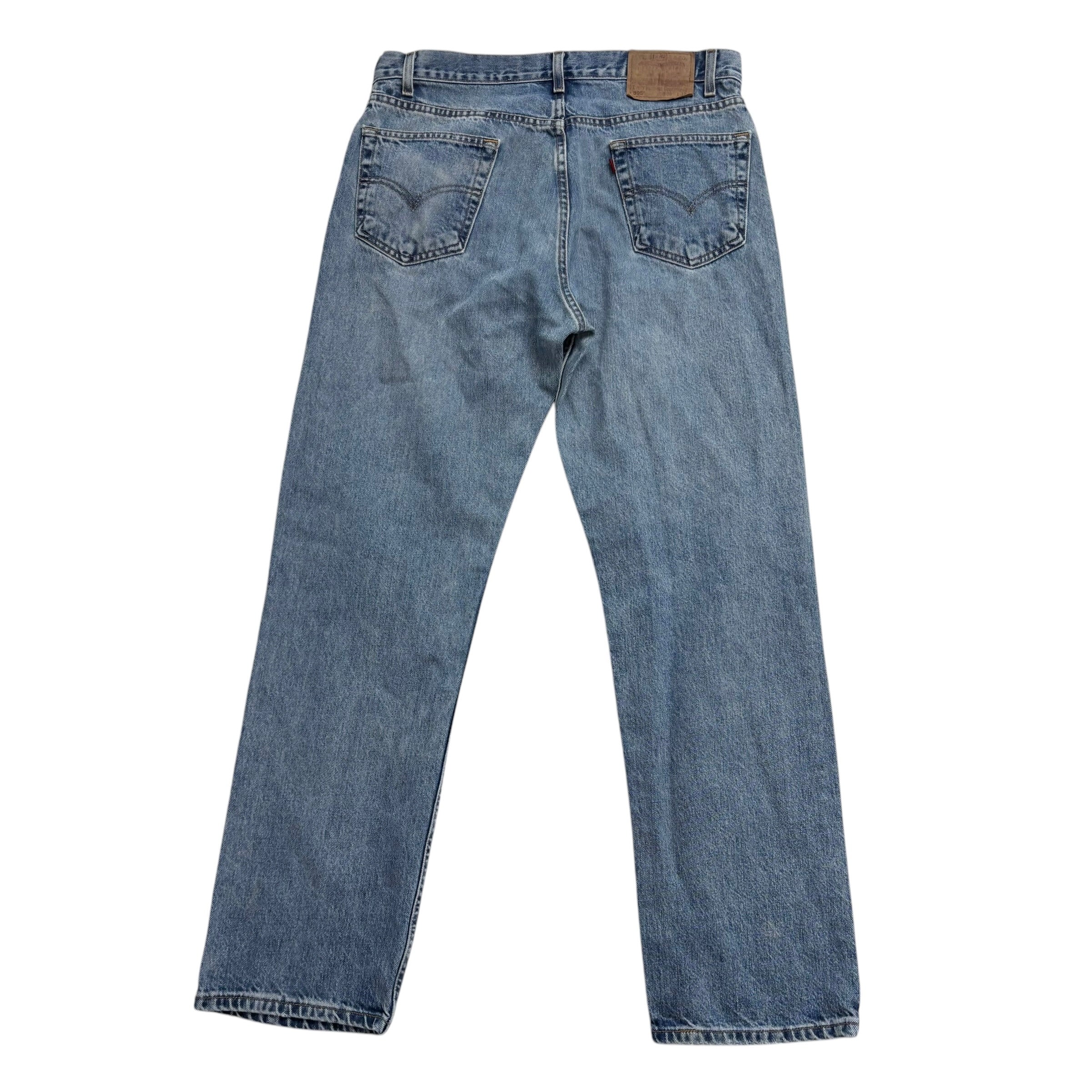 Levis 505 Jeans W36 L32 Mens Light Blue Regular Straight Fit Vintage Denim