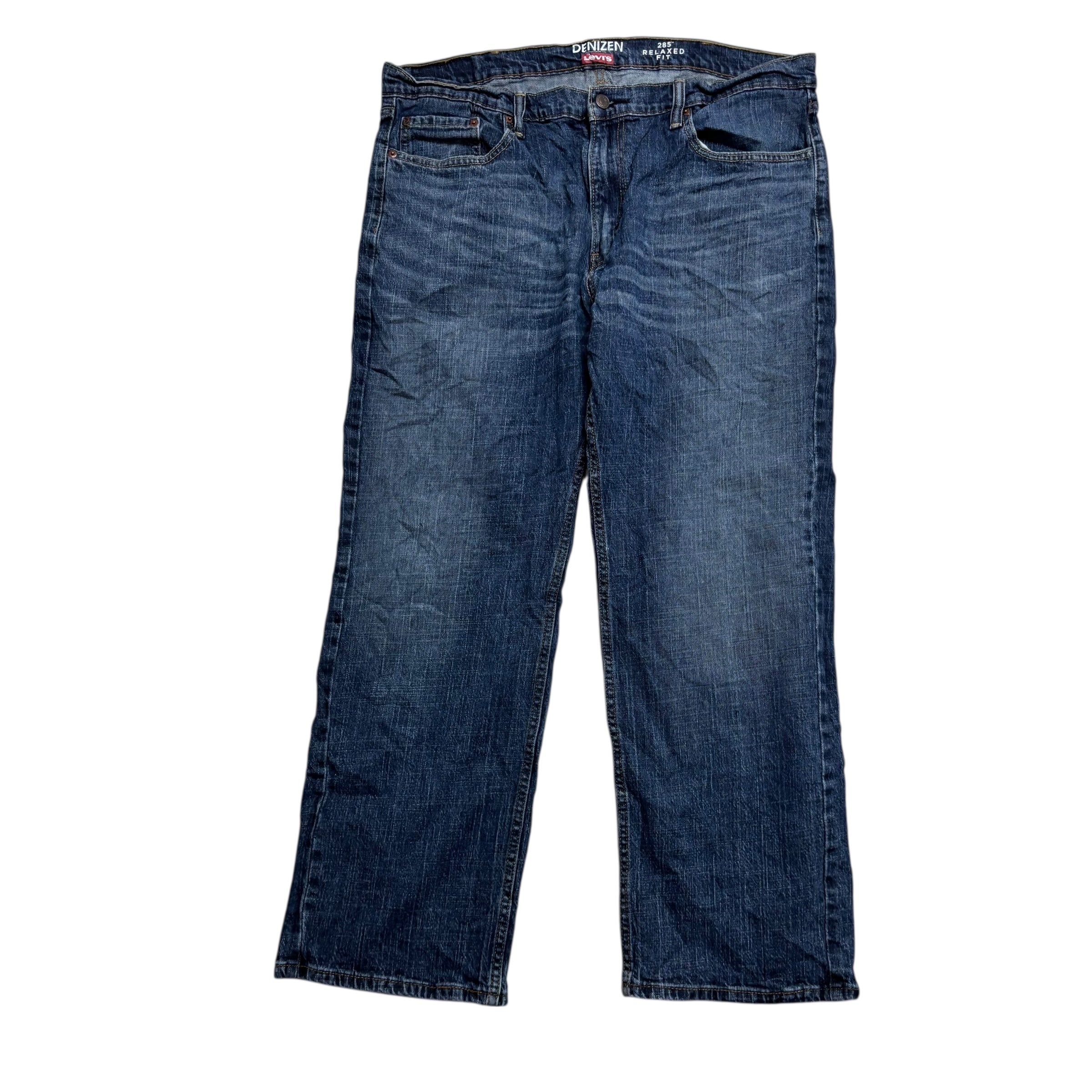 Levis Denizen Jeans W38 L30 Mens Mid Blue Baggy Relaxed Stretch Denim (E)