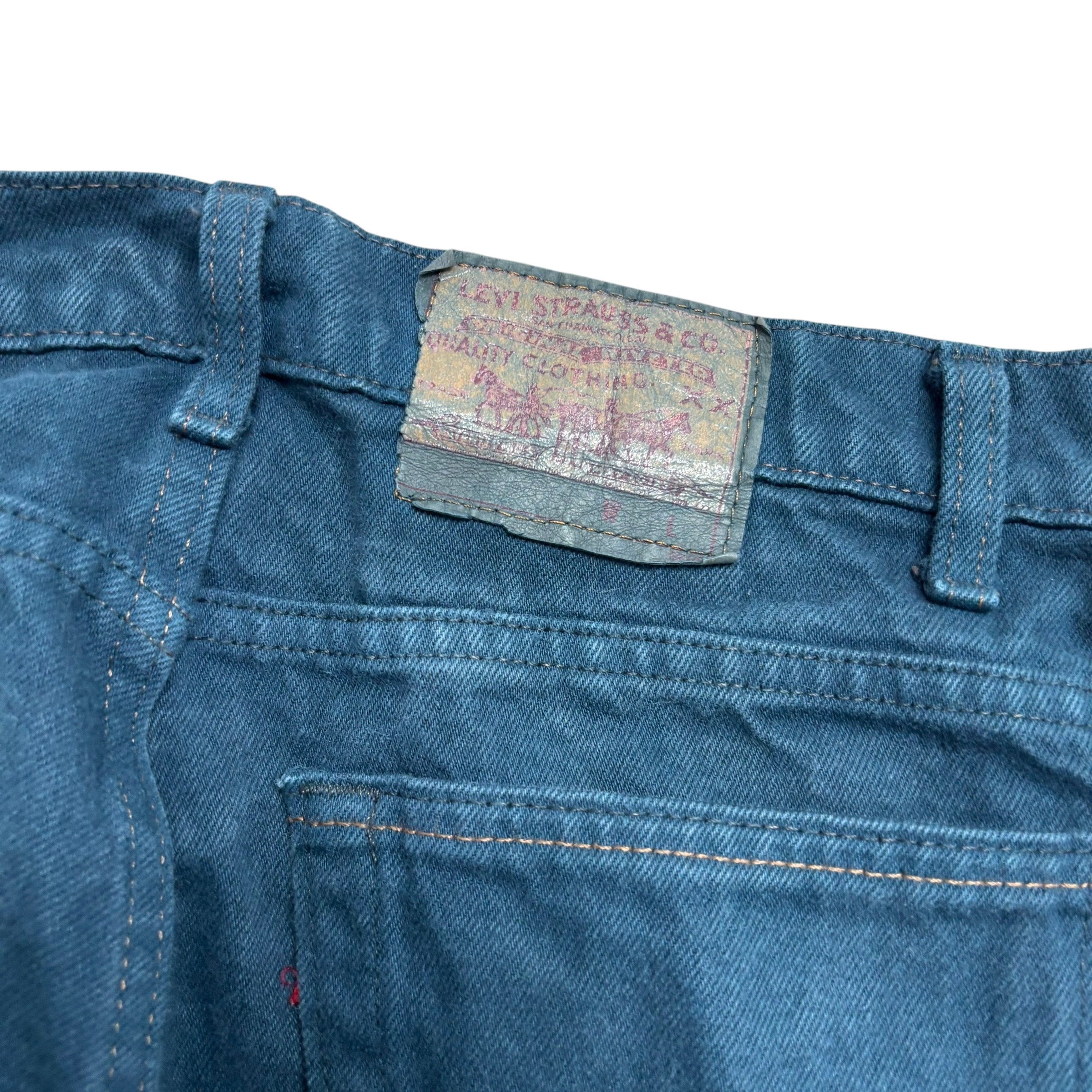 Levis 560 Jeans W32 L32 Mens Green Relaxed Tapered USA Made Vintage