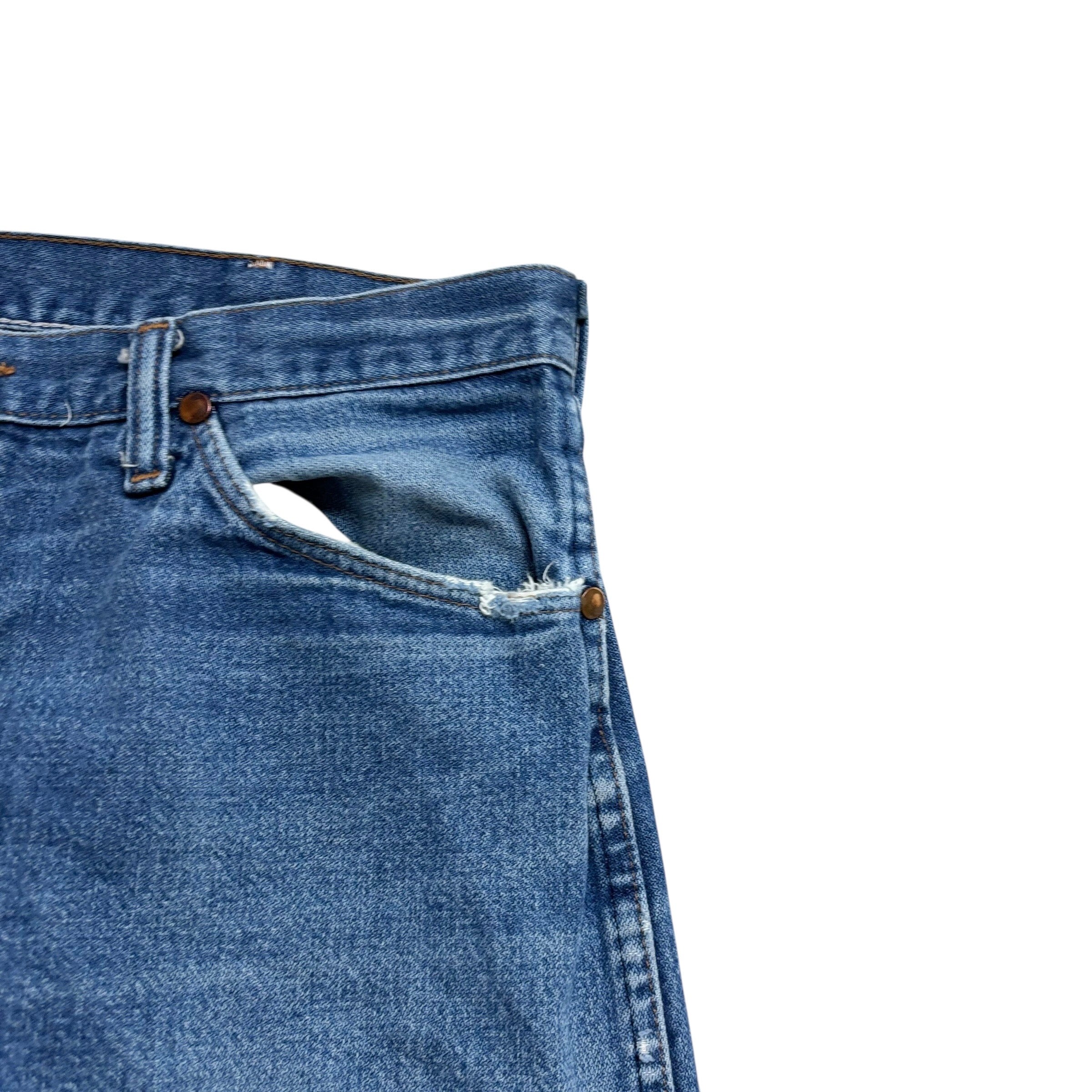 Wrangler Jeans Cowboy Cut W33 L30 Mens Mid Blue 13MWZ Vintage USA Made