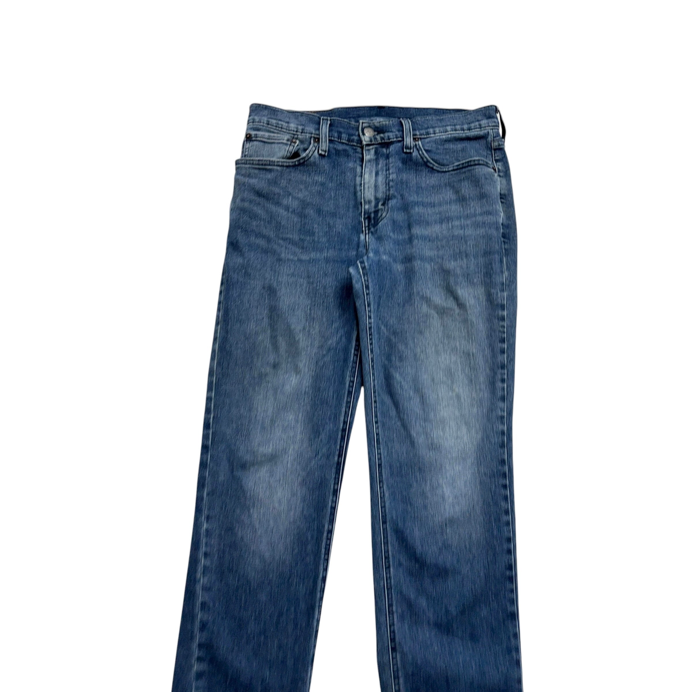 Levis 541 Jeans W30 L31 Mens Navy Blue Athletic Tapered Fit Stretch Denim (F)