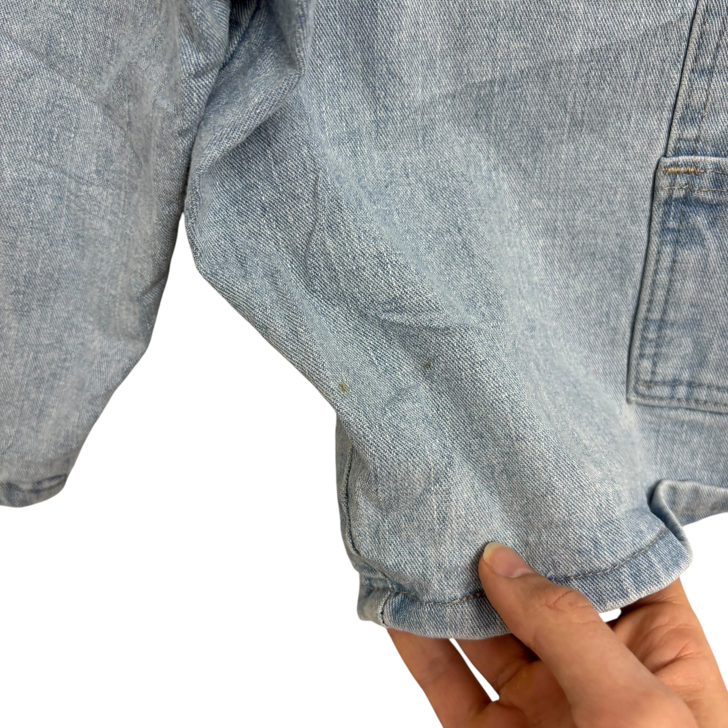 Wrangler Jorts W30 Mens Light Blue Denim Shorts Regular Stretch Carpenter