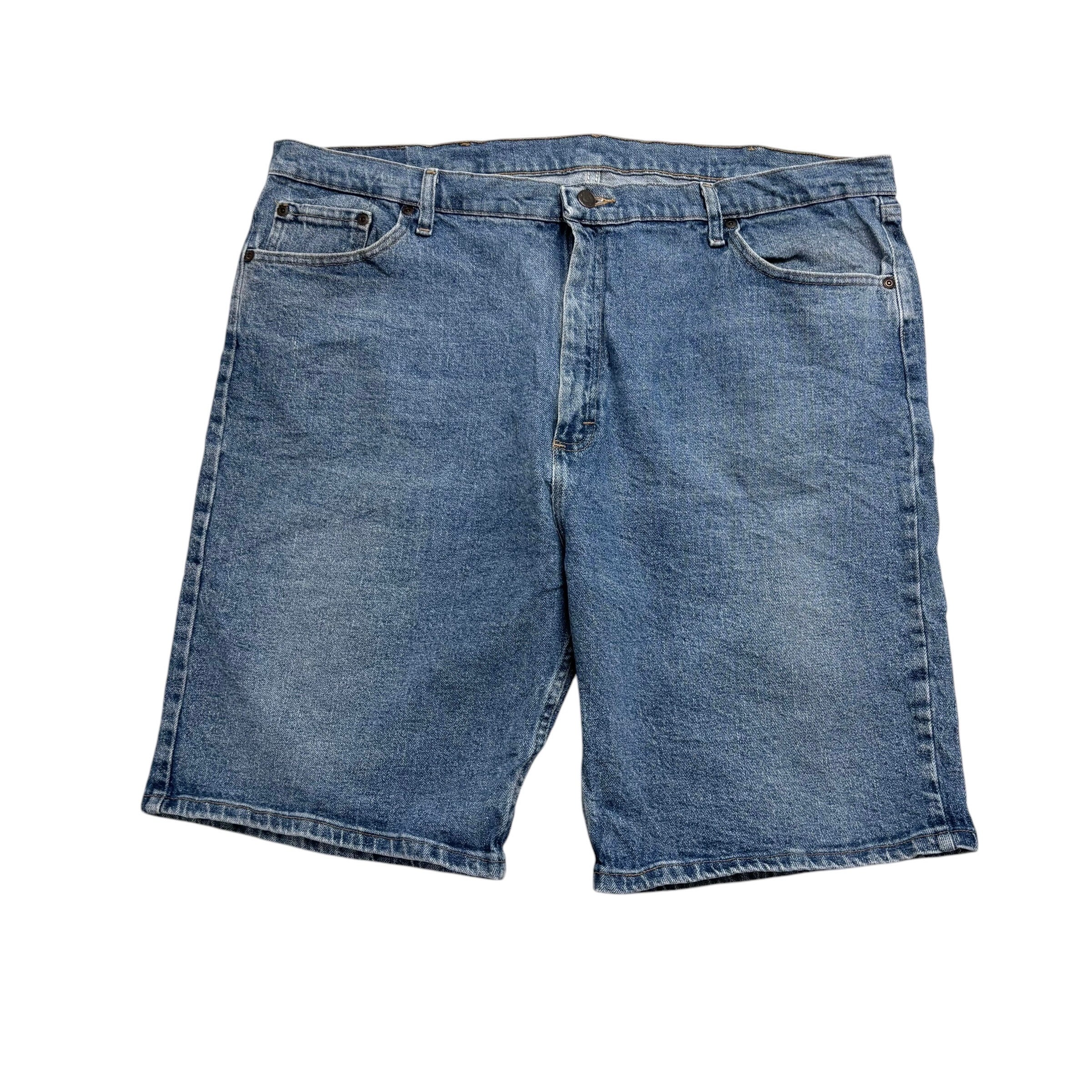 Wrangler Baggy Jorts W42 Mens Denim Shorts Mid Blue Relaxed Fit (E)