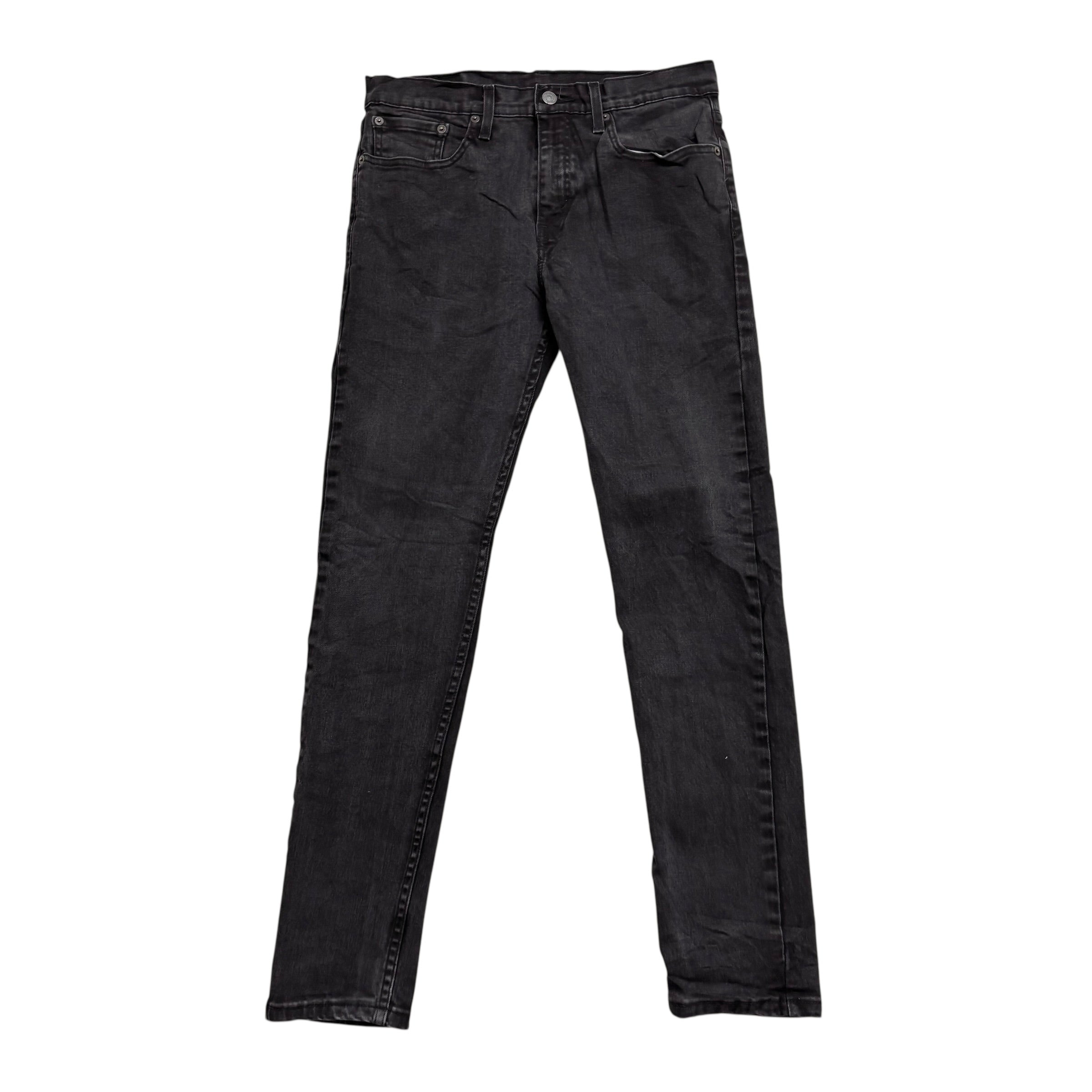 Levis 512 Jeans W30 L31 Mens Black Slim Tapered Fit Stretch Denim