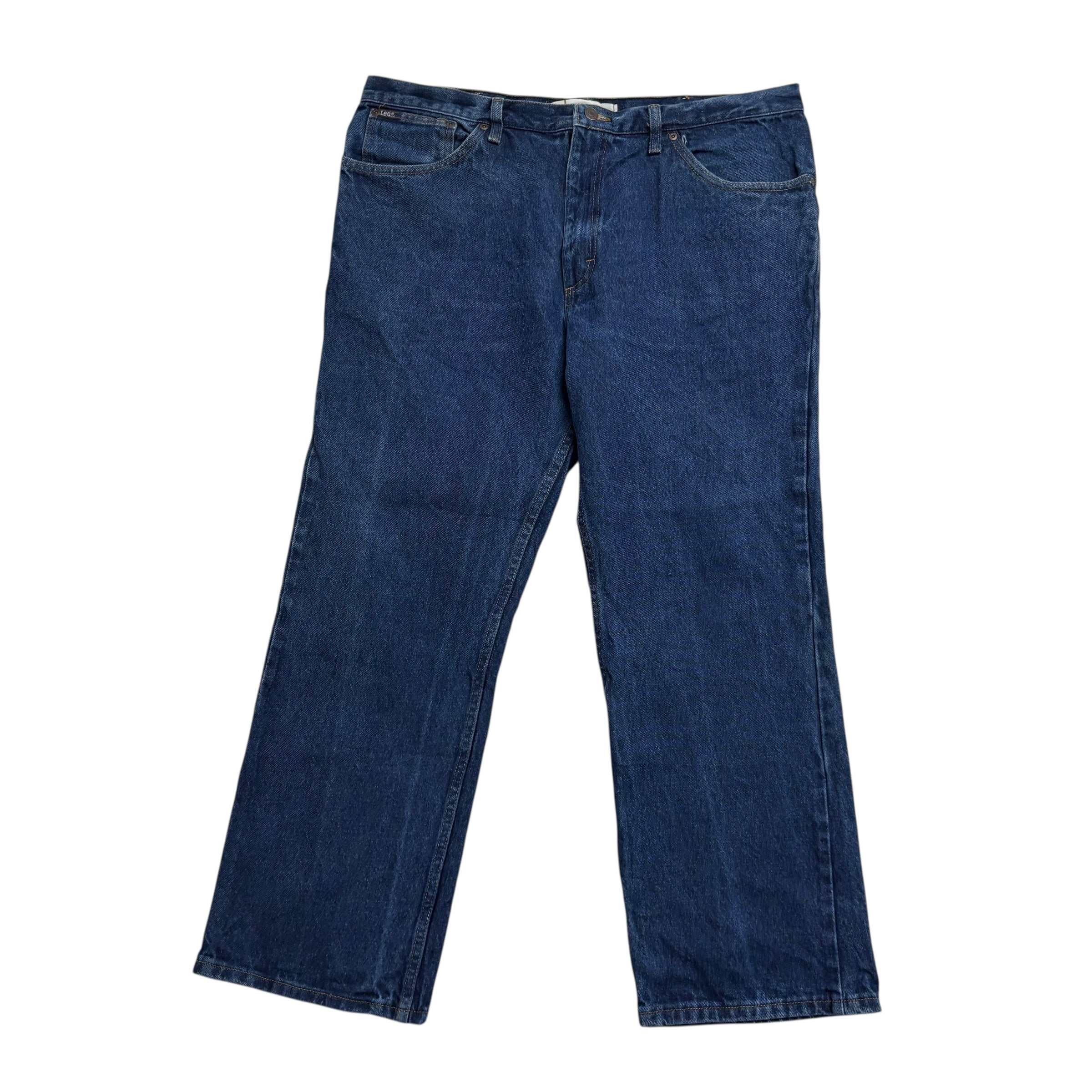 Lee Jeans W40 L30 Mens Dark Blue Relaxed Straight Fit Vintage Denim (E)