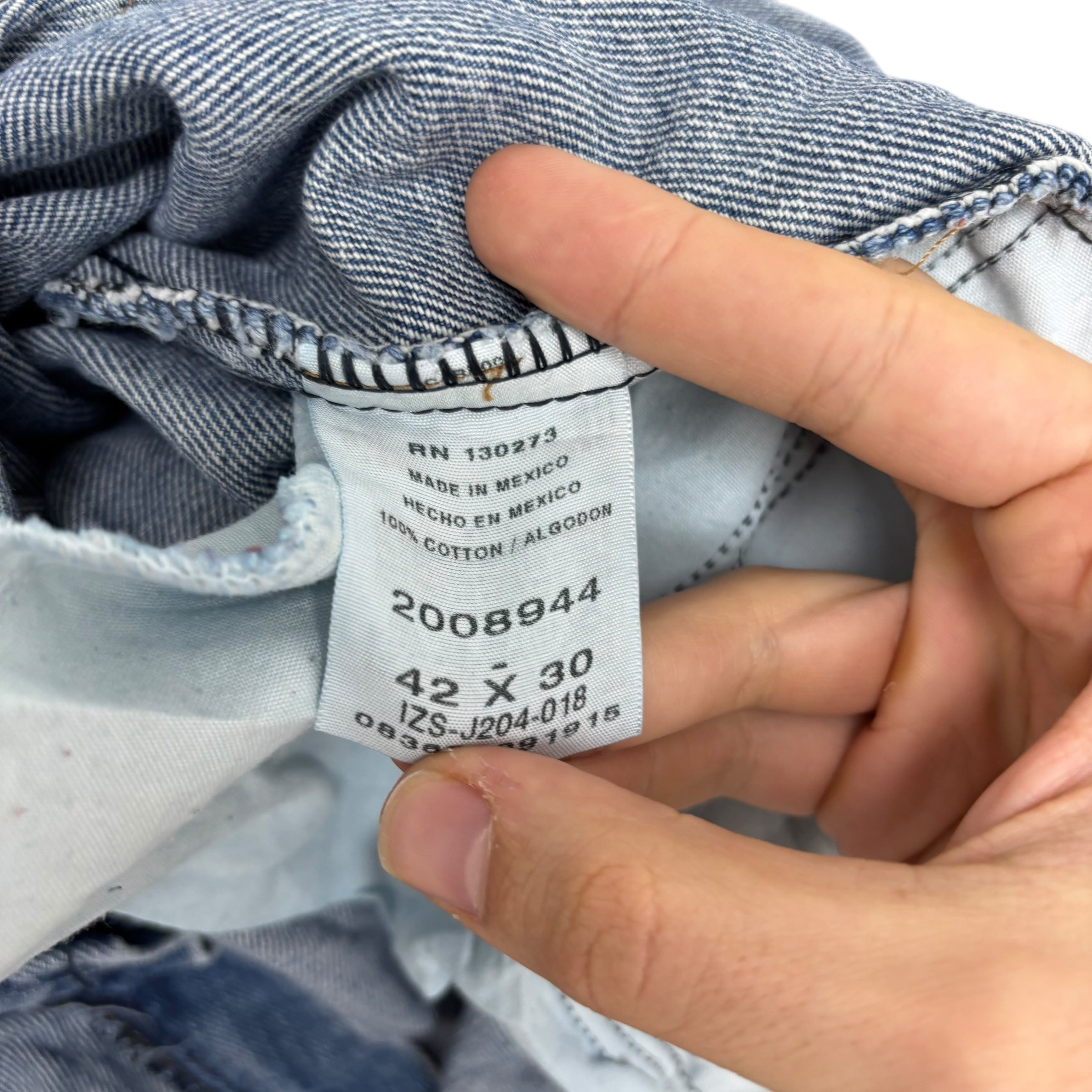 Lee Jeans W42 L30 Mens Mid Blue Regular Straight Fit Denim