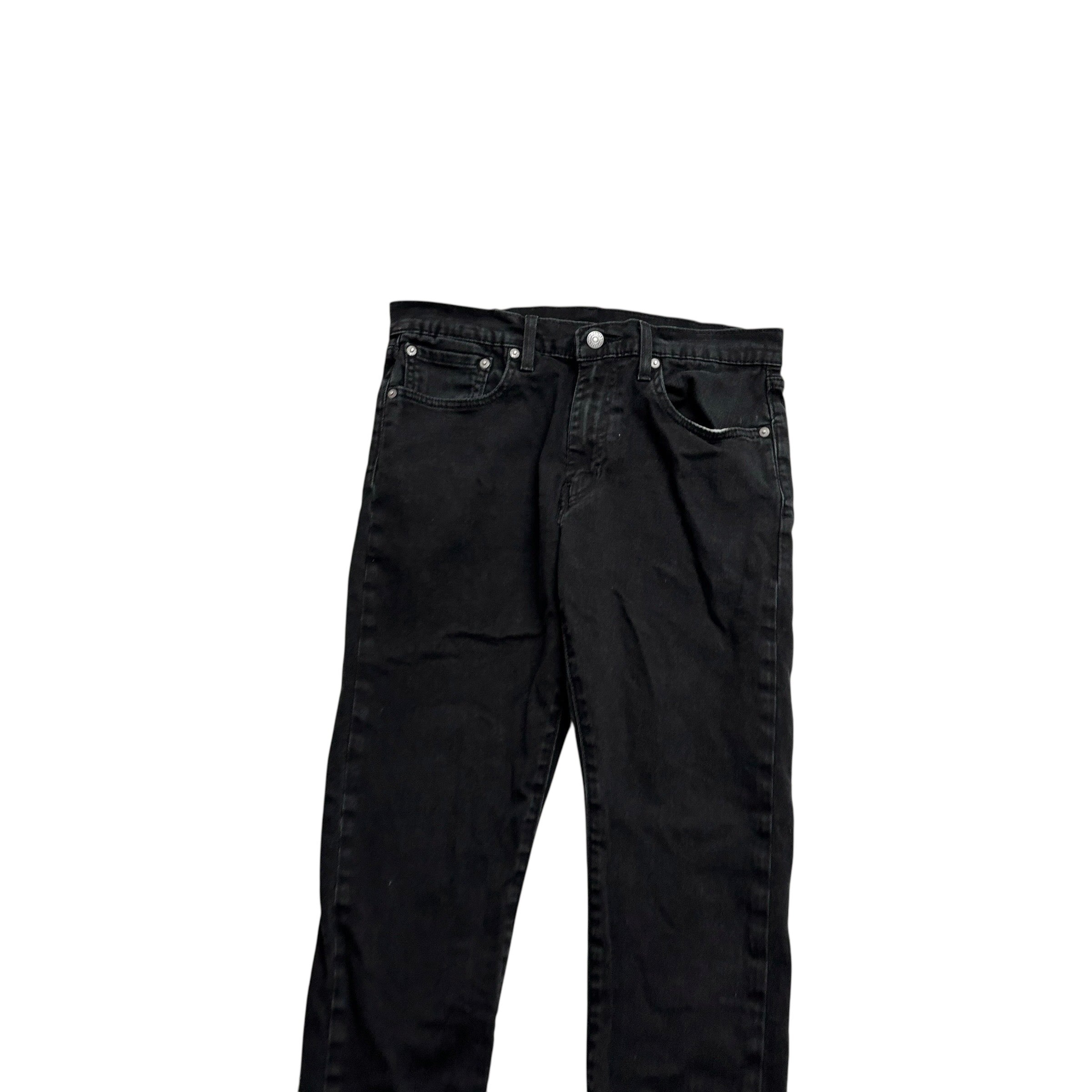 Levis 512 Jeans W31 L28 Mens Black Slim Tapered Fit Stretch Denim (E)