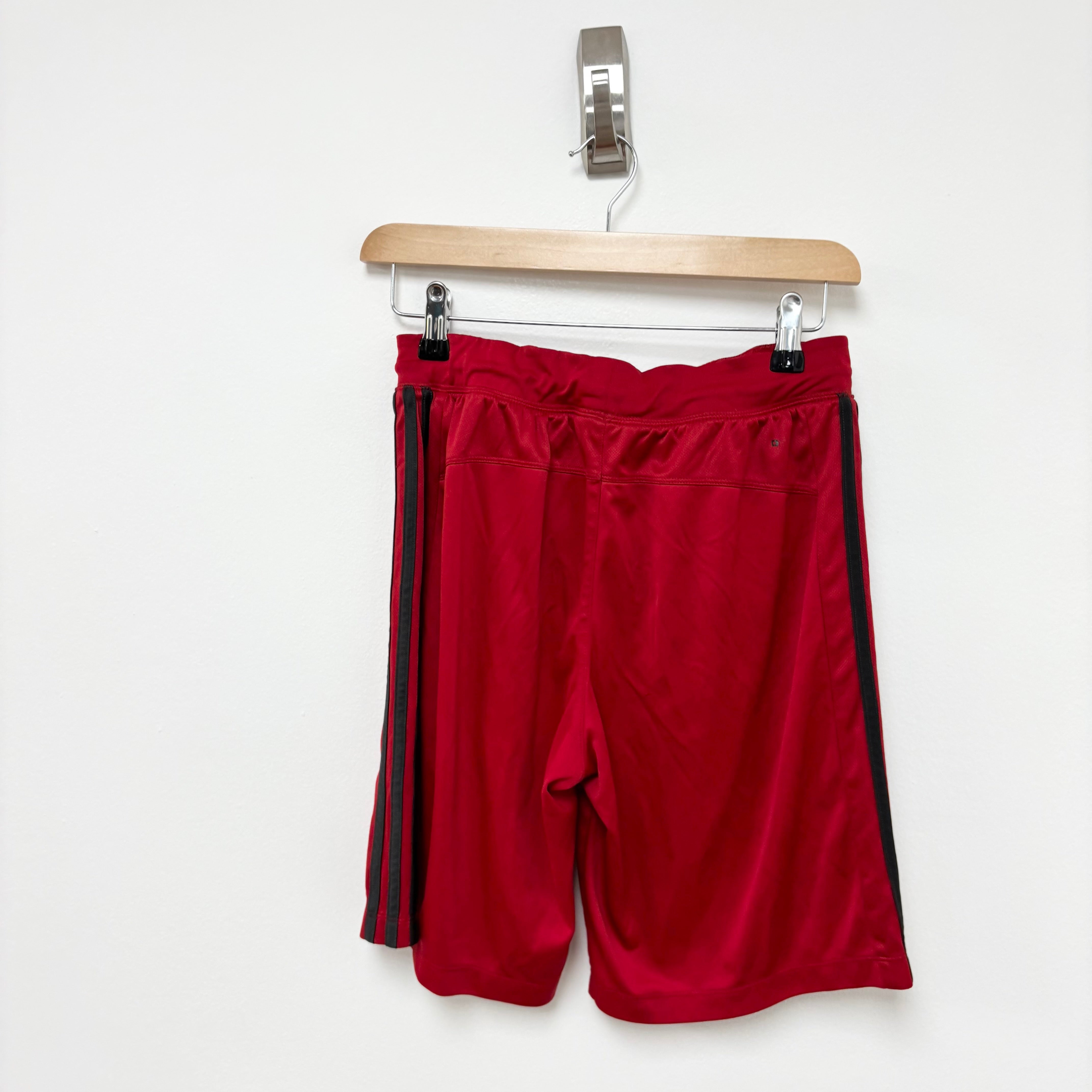 Adidas Shorts Mens XS Red Sports Running Gym Athletic Pockets