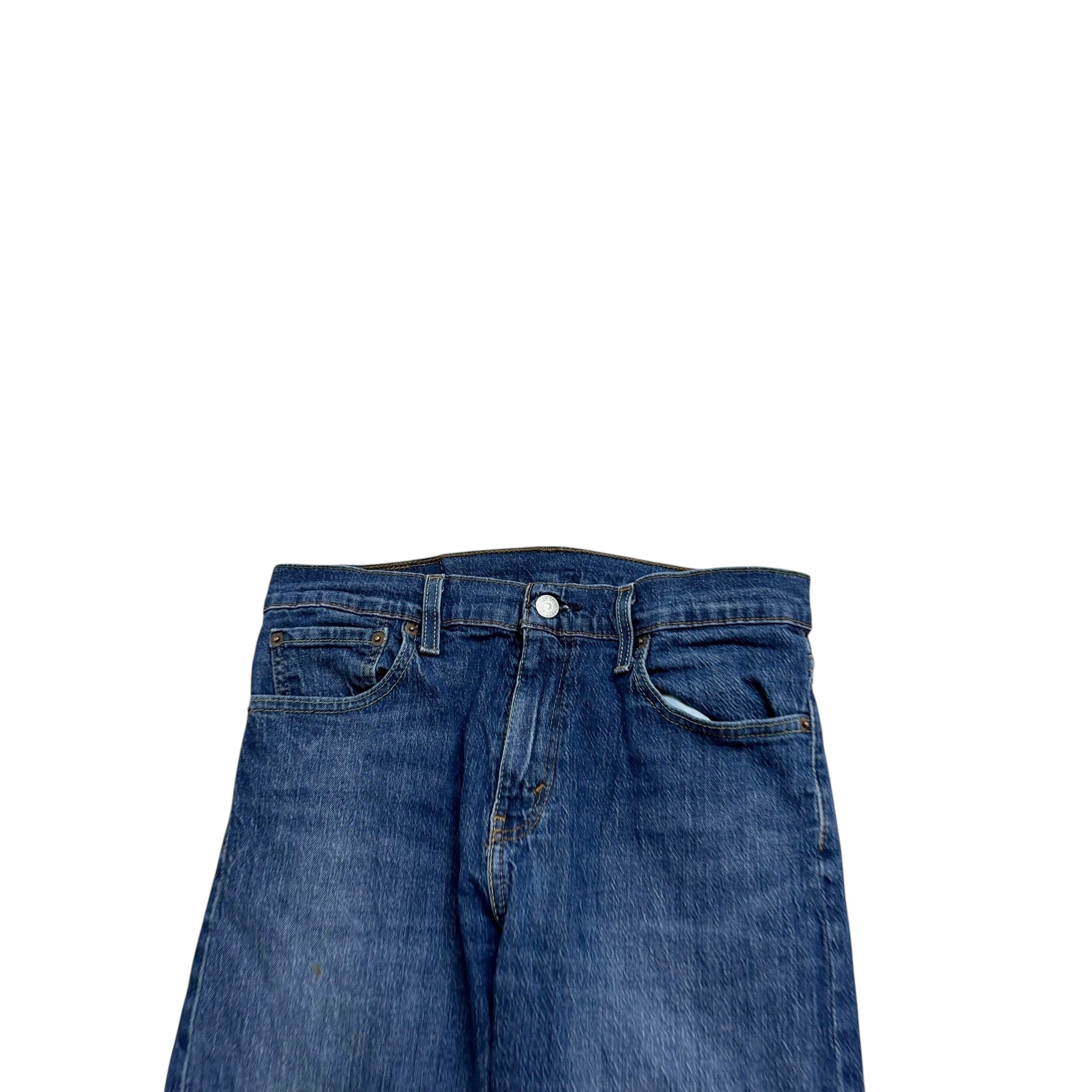 Levis 502 Jeans W30 L32 Mens Mid Blue Regular Tapered Fit Stretch Denim (F)
