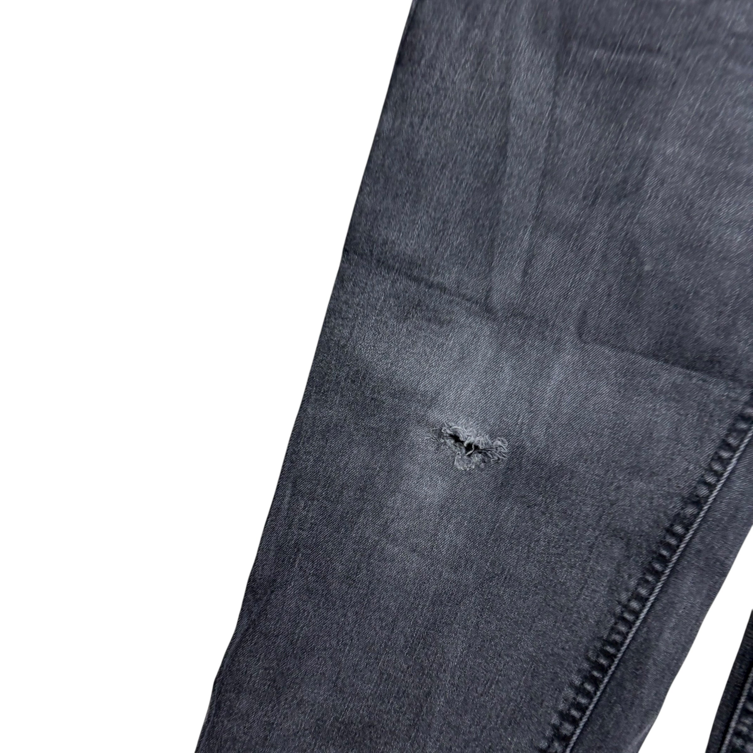 Levis 541 Jeans W34 L30 Mens Black Athletic Tapered Fit Stretch Denim (F)