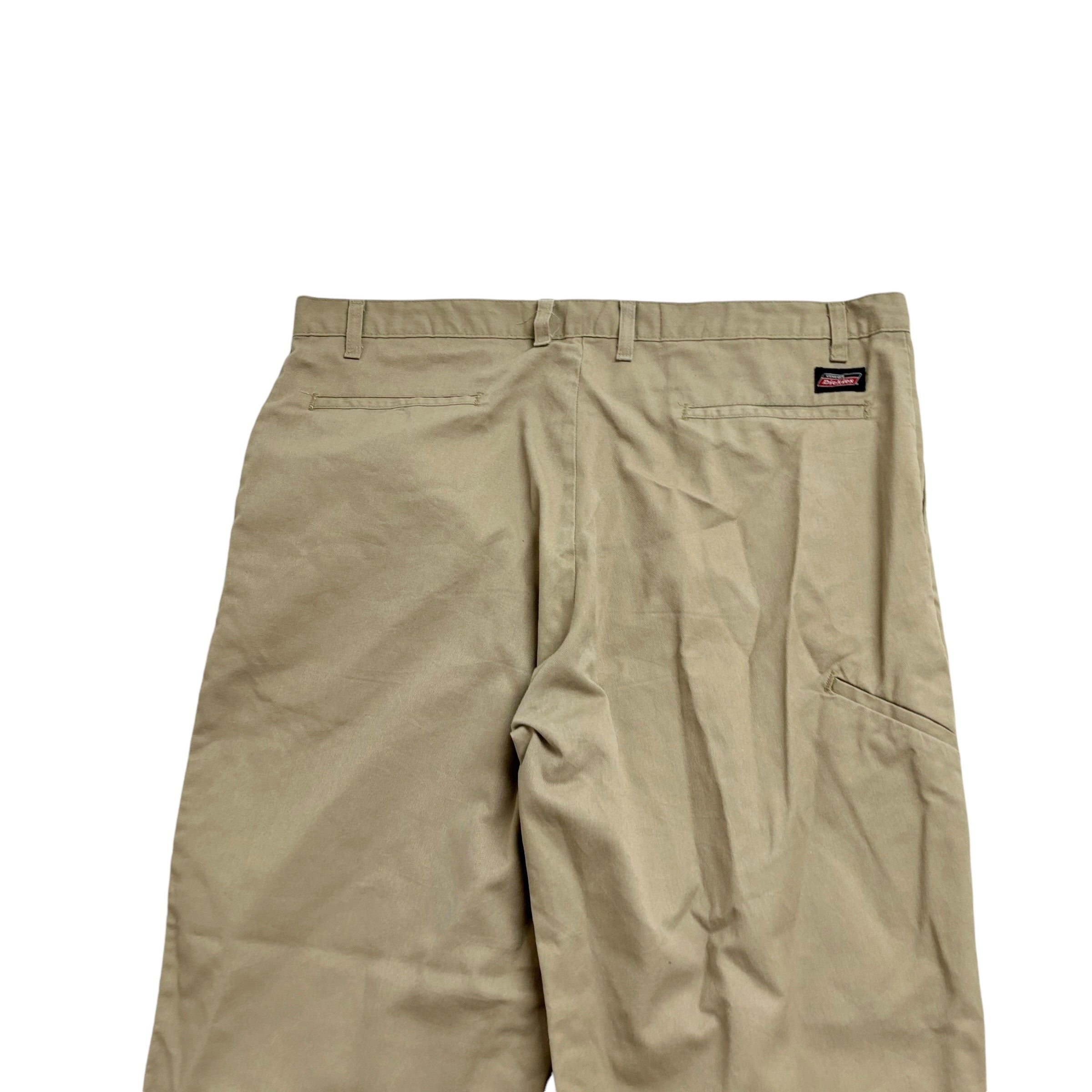 Dickies Trousers W40 L30 Mens Beige Pants Relaxed Straight Fit Workwear