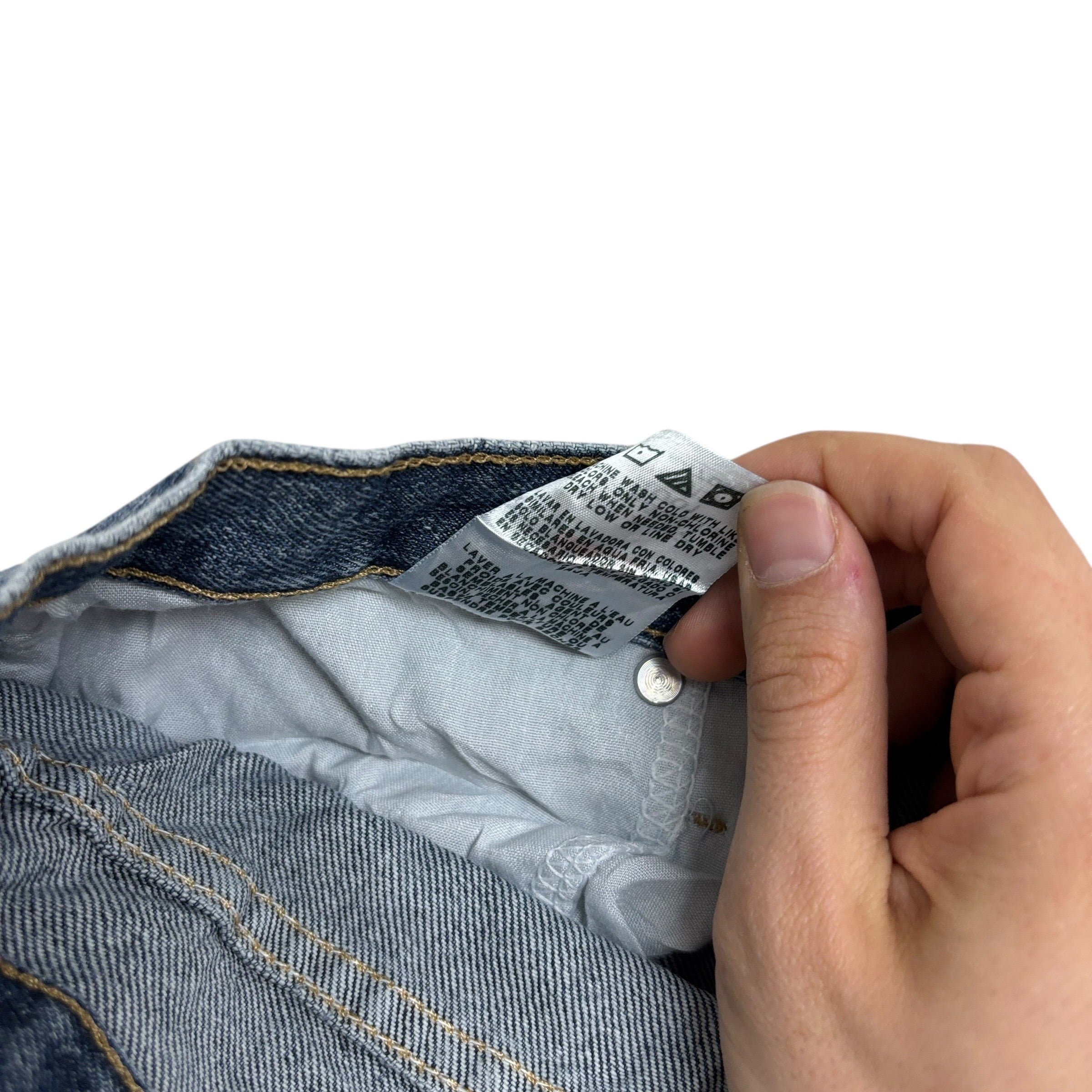 Wrangler Jeans W40 L32 Mens Mid Blue Regular Straight Fit Denim (E)