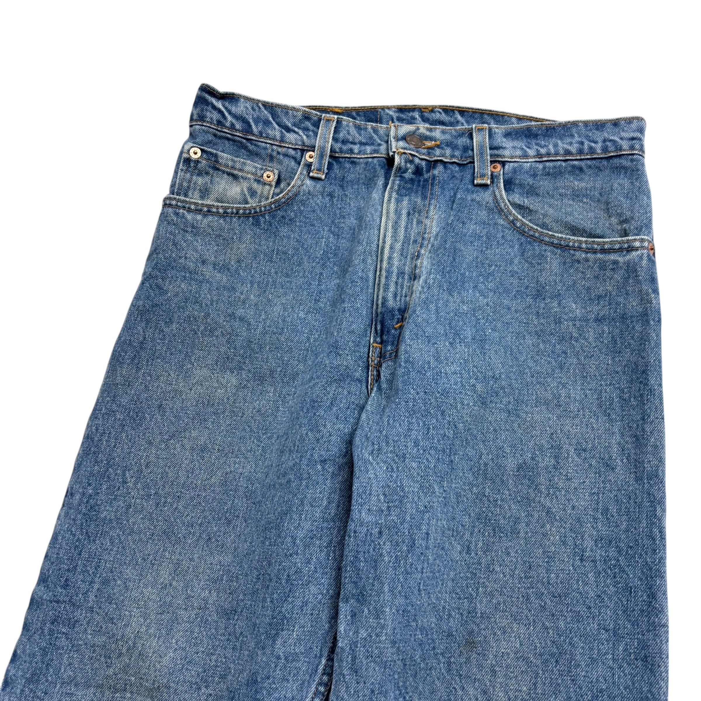 Levis 550 Jeans W32 L30 Mens Mid Blue Relaxed Tapered Fit Vintage Made In USA