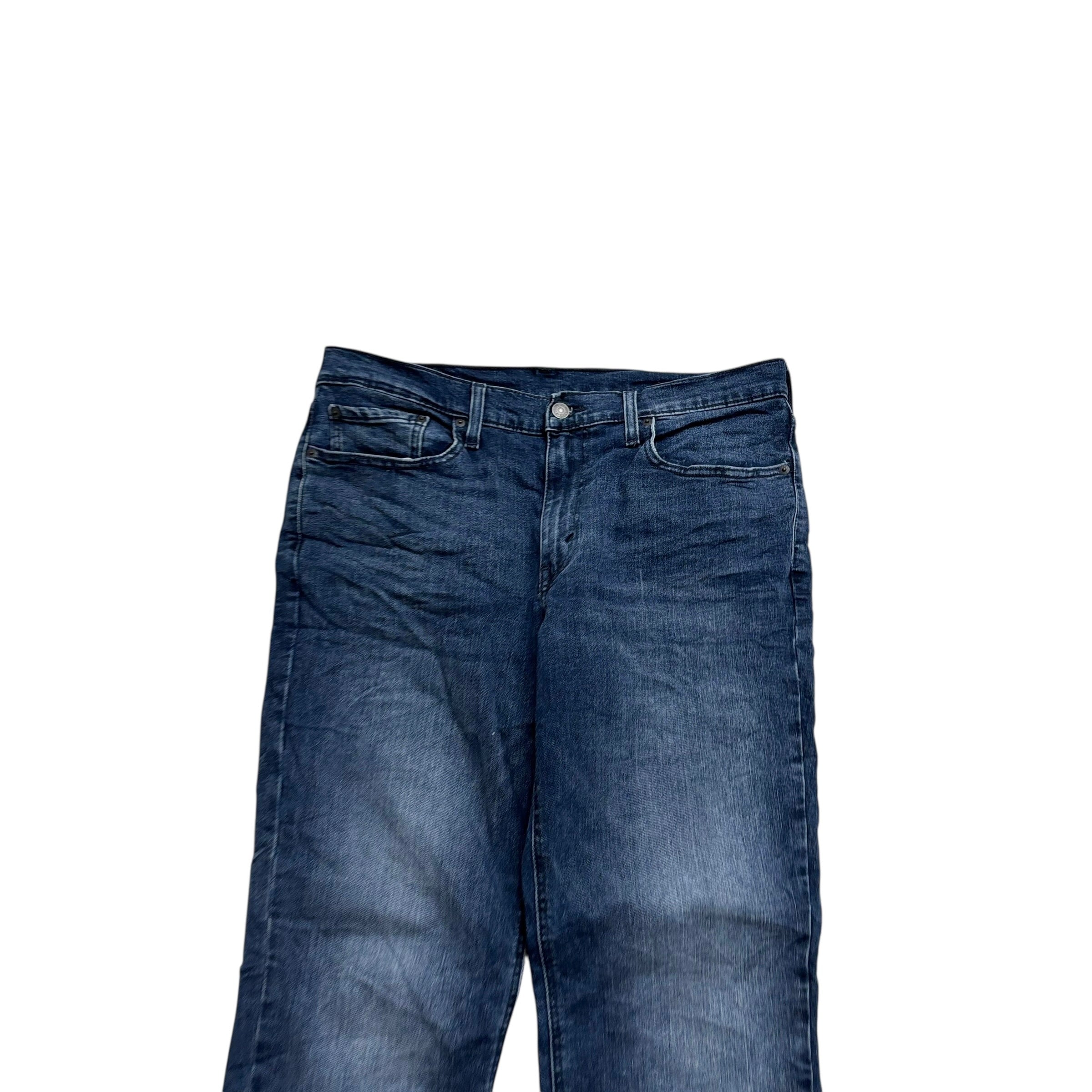 Levis 541 Jeans W33 L29 Mens Navy Blue Athletic Tapered Fit Stretch Denim