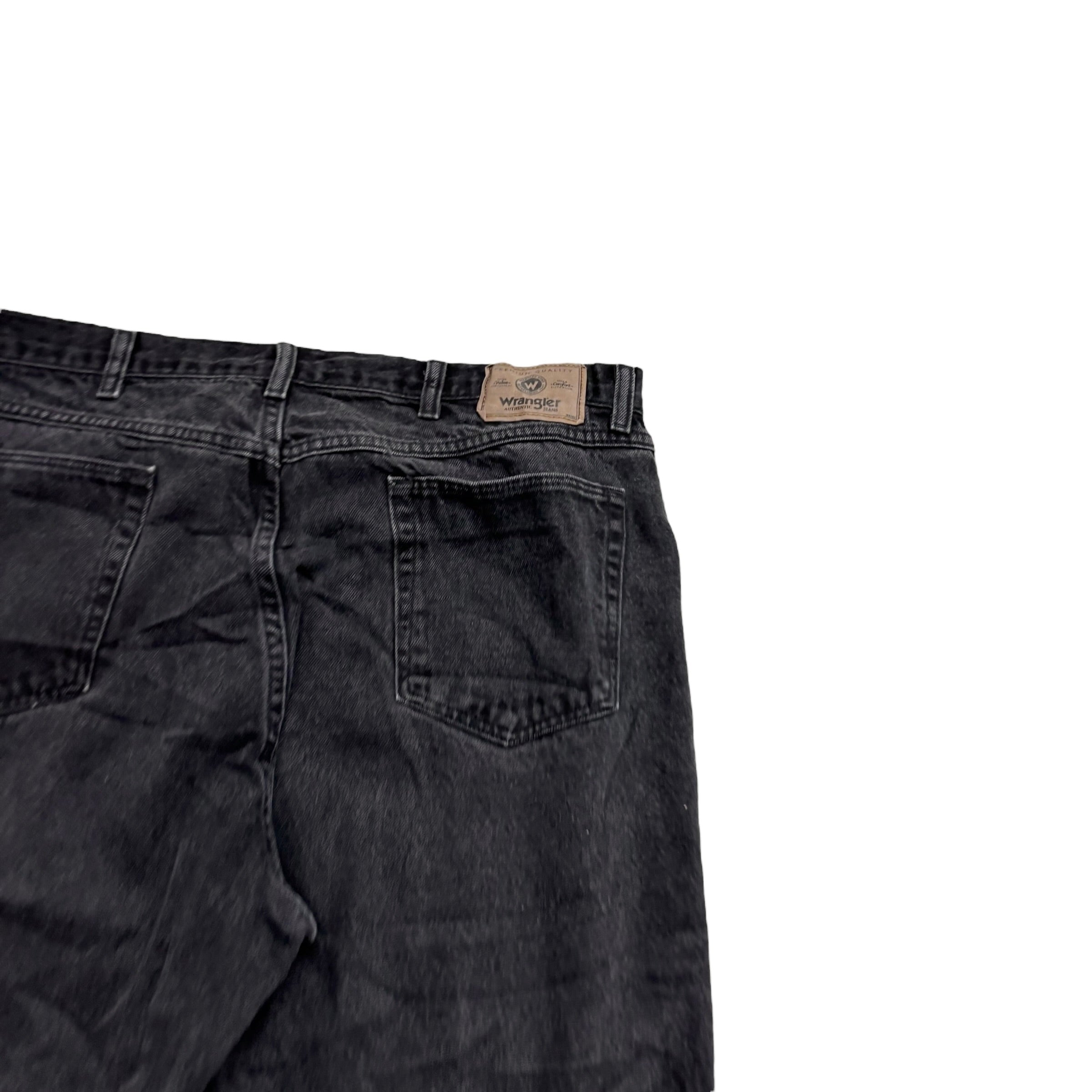 Wrangler Jeans W40 L30 Mens Black Baggy Relaxed Straight Fit Vintage Denim (E)