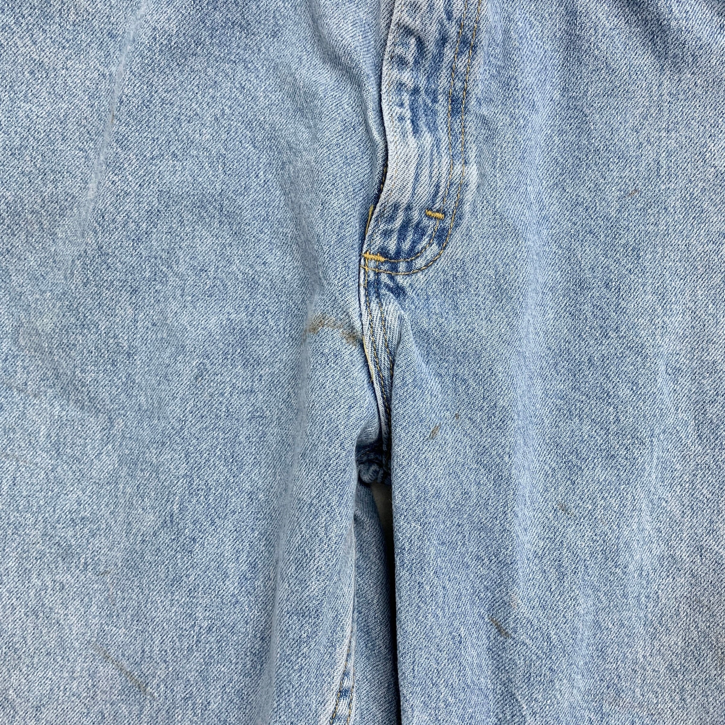 Lee Jeans W38 L34 Mens Vintage Baggy Jeans Relaxed Straight Fit Light Blue Denim