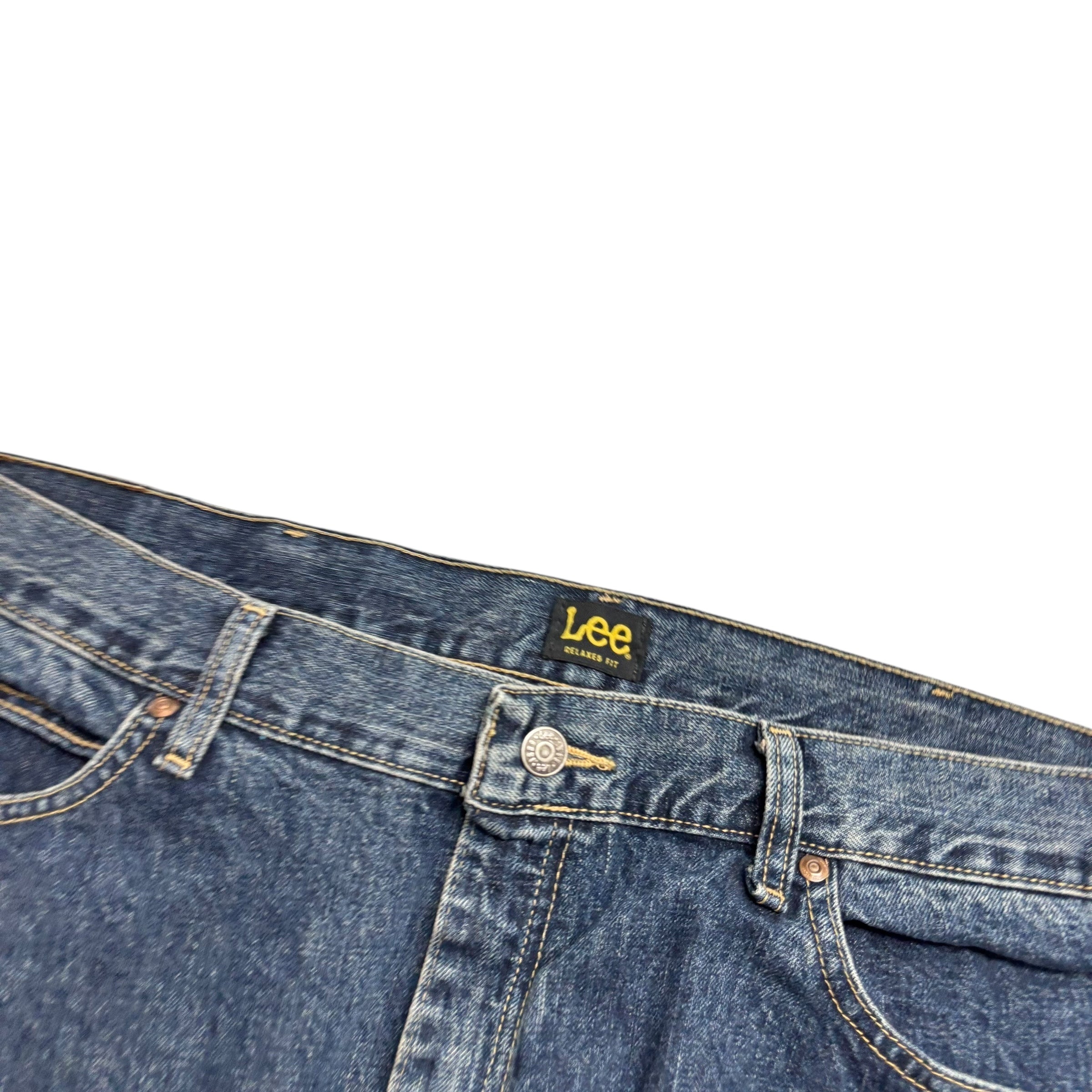 Lee Jeans W40 L27 Mens Dark Blue Baggy Relaxed Straight Fit Denim