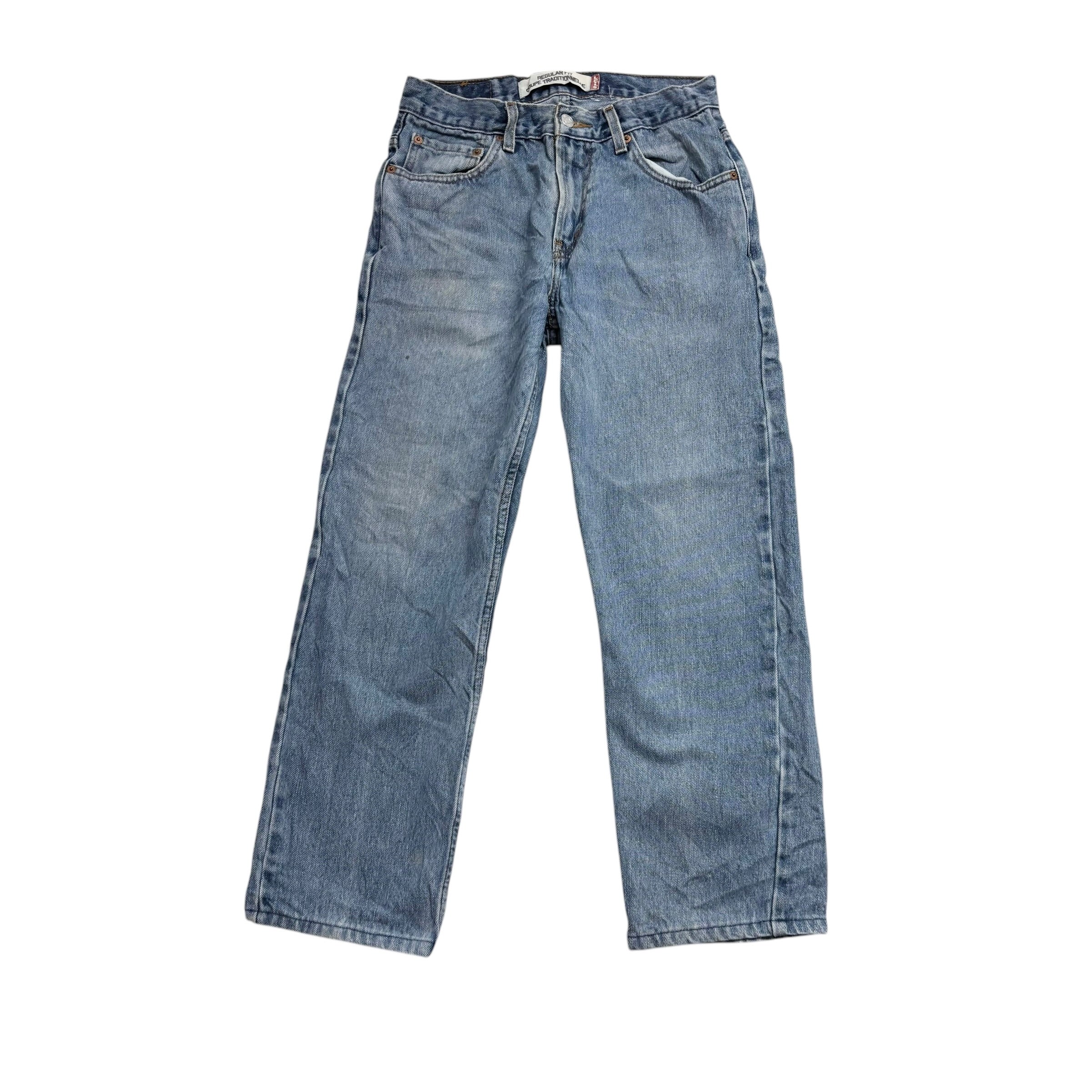 Levis Jeans W28 L28 Mens Light Blue Regular Straight Fit Vintage Denim