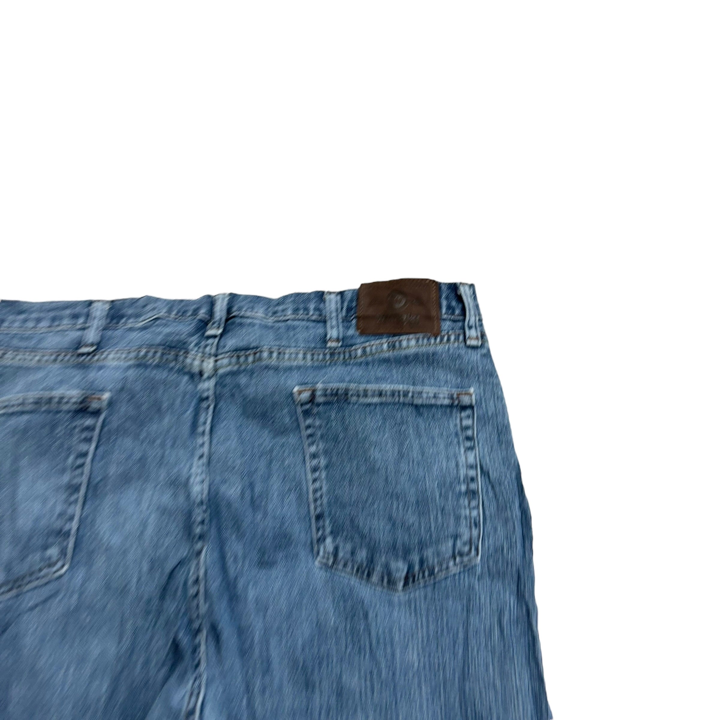 Wrangler Jeans W38 L30 Mens Mid Blue Relaxed Straight Fit Stretch Denim (F)