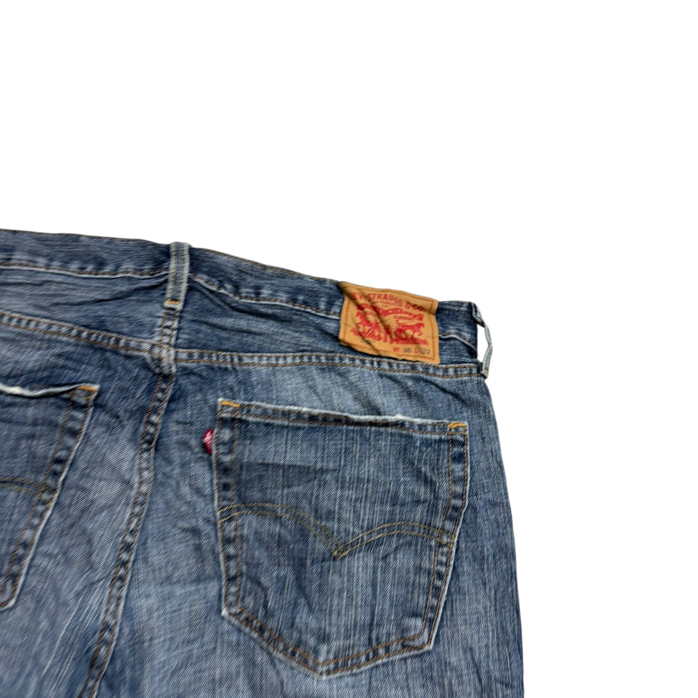 Levis 559 Jeans W36 L32 Mens Mid Blue Baggy Relaxed Straight Fit Denim (F)