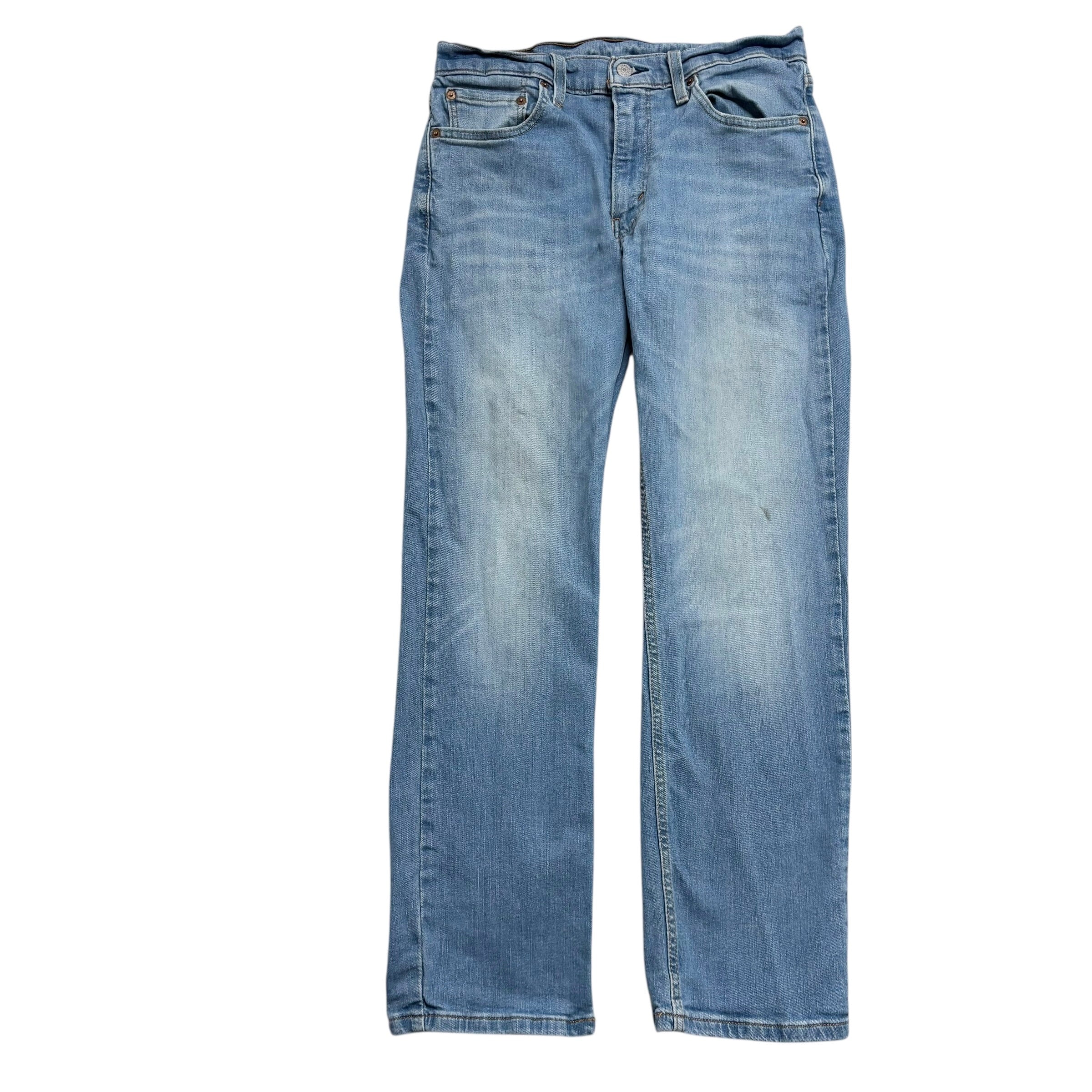 Levis 514 Jeans W30 L30 Mens Light Blue Regular Straight Fit Stretch Denim