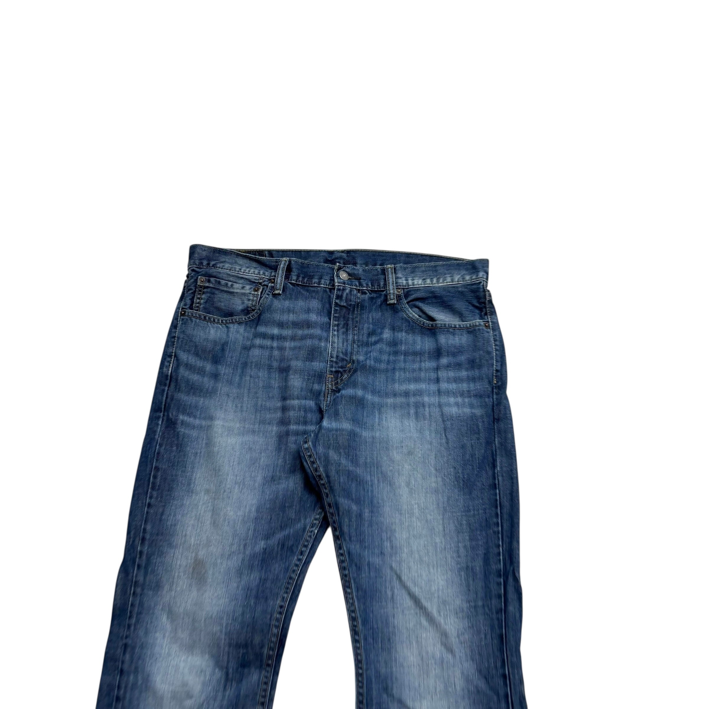 Levis 527 Jeans W36 L34 Mens Dark Blue Slim Bootcut Fit Denim (F)