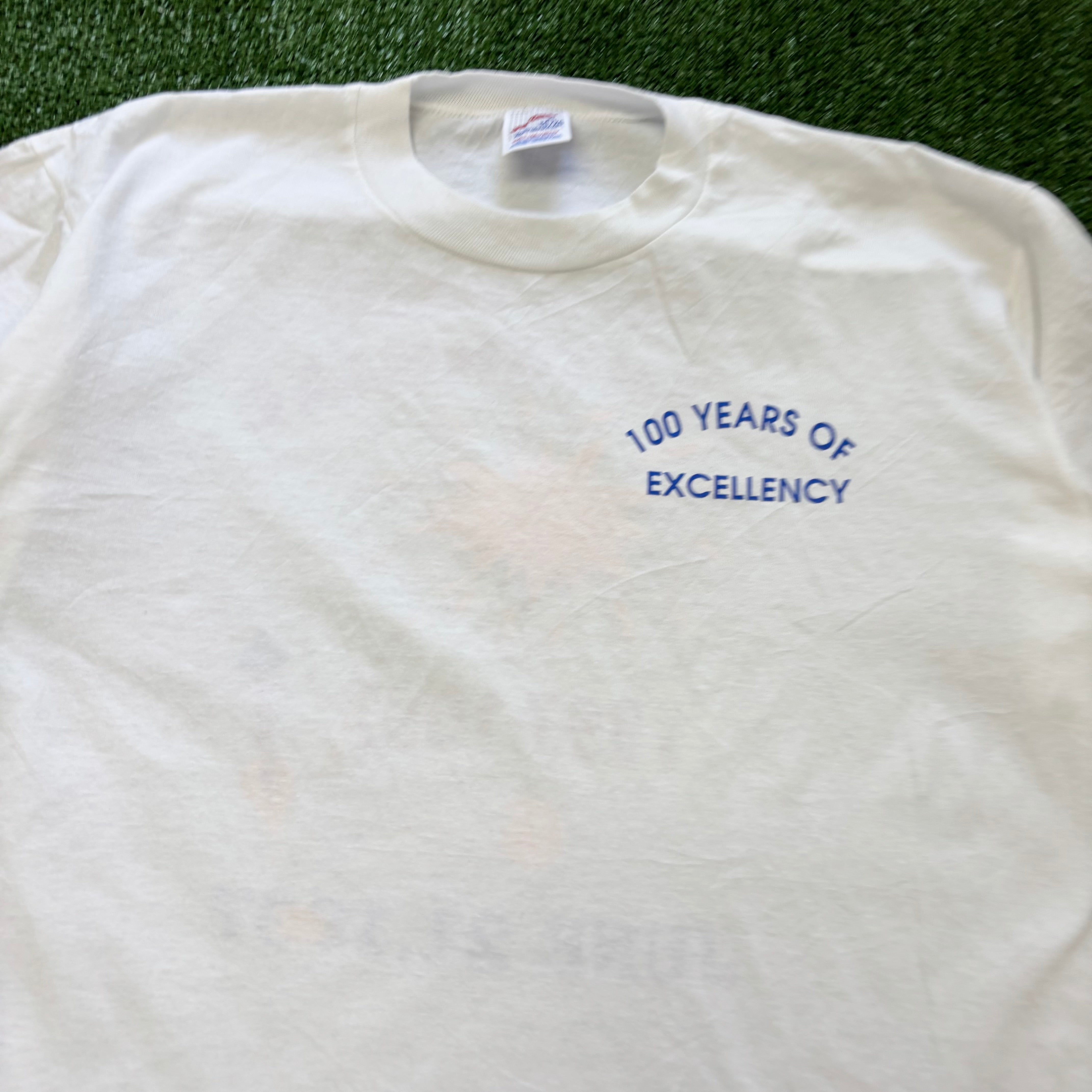 Vintage T Shirt Mens XL White Single Stitch Graphic Print 90s USA (E)