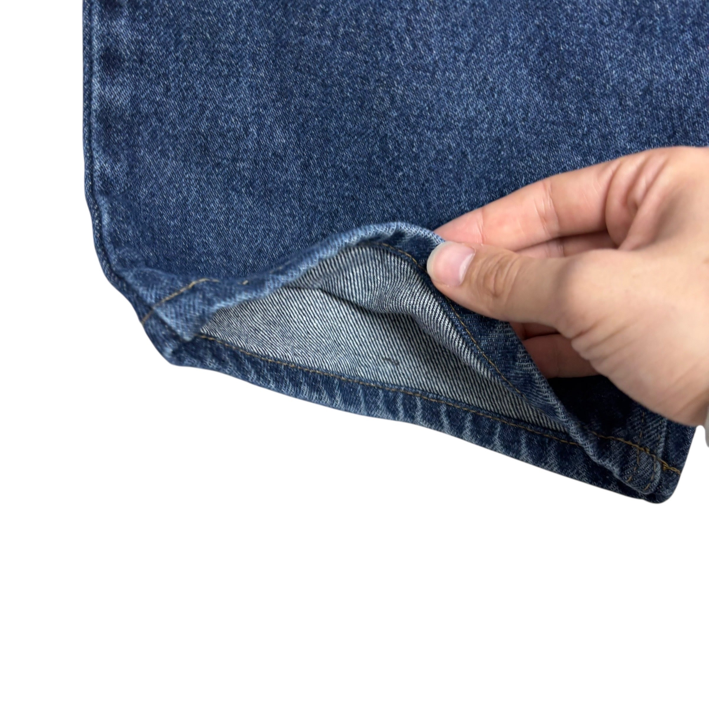 Wrangler Jeans W44 L27 Mens Dark Blue Regular Straight Fit Denim (E)