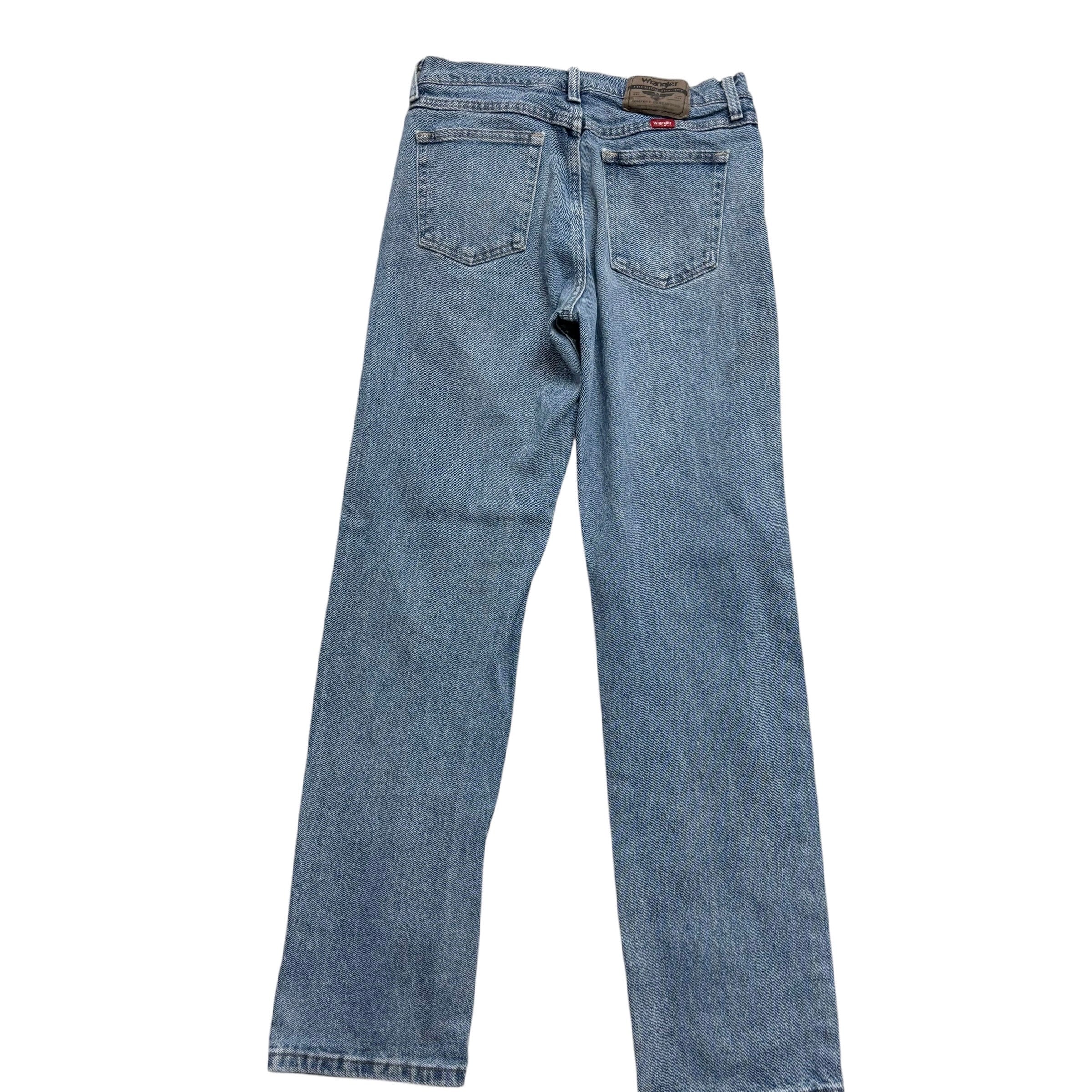 Wrangler Jeans W30 L32 Mens Light Blue Regular Straight Fit Stretch Denim (F)