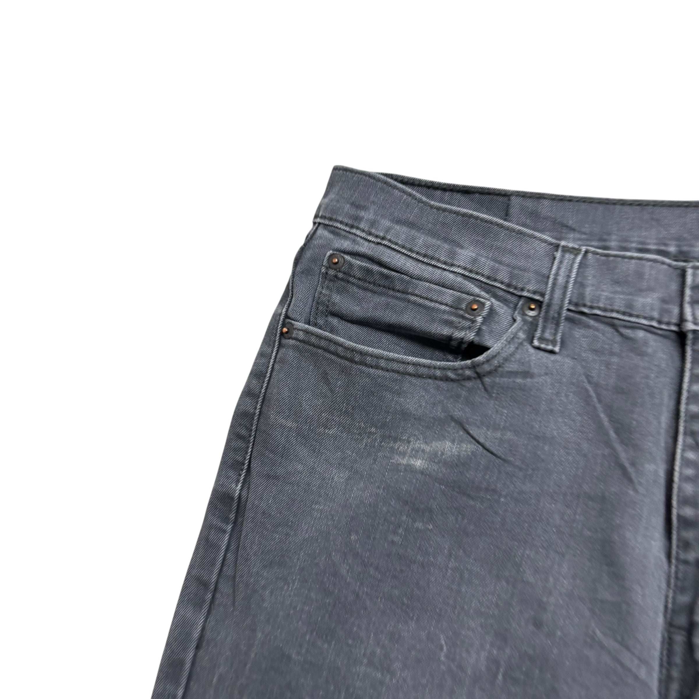 Levis 541 Jeans W36 L32 Mens Grey Athletic Tapered Fit Stretch Denim (F)