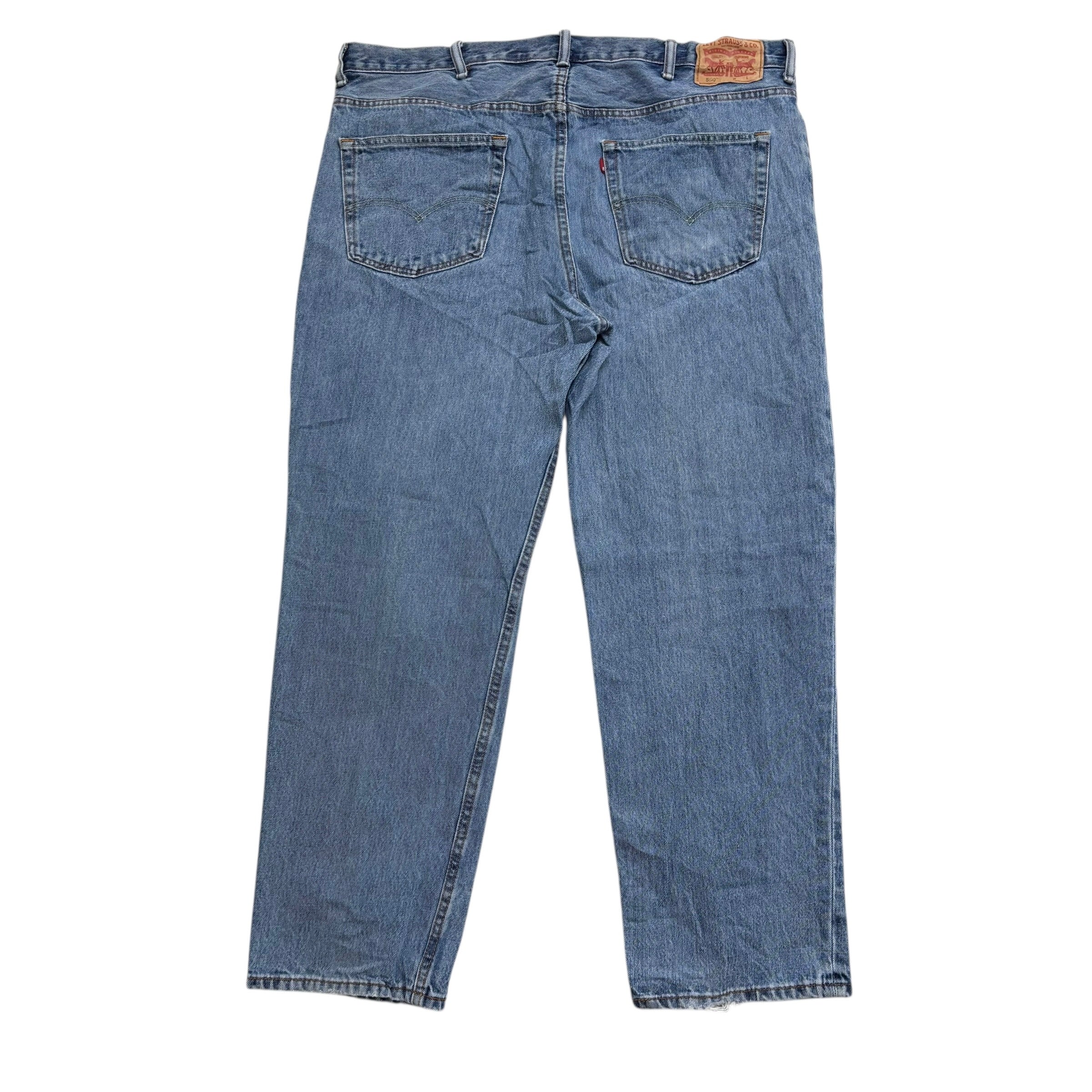 Levis 550 Jeans W44 L32 Mens Light Blue Baggy Relaxed Straight Fit Denim