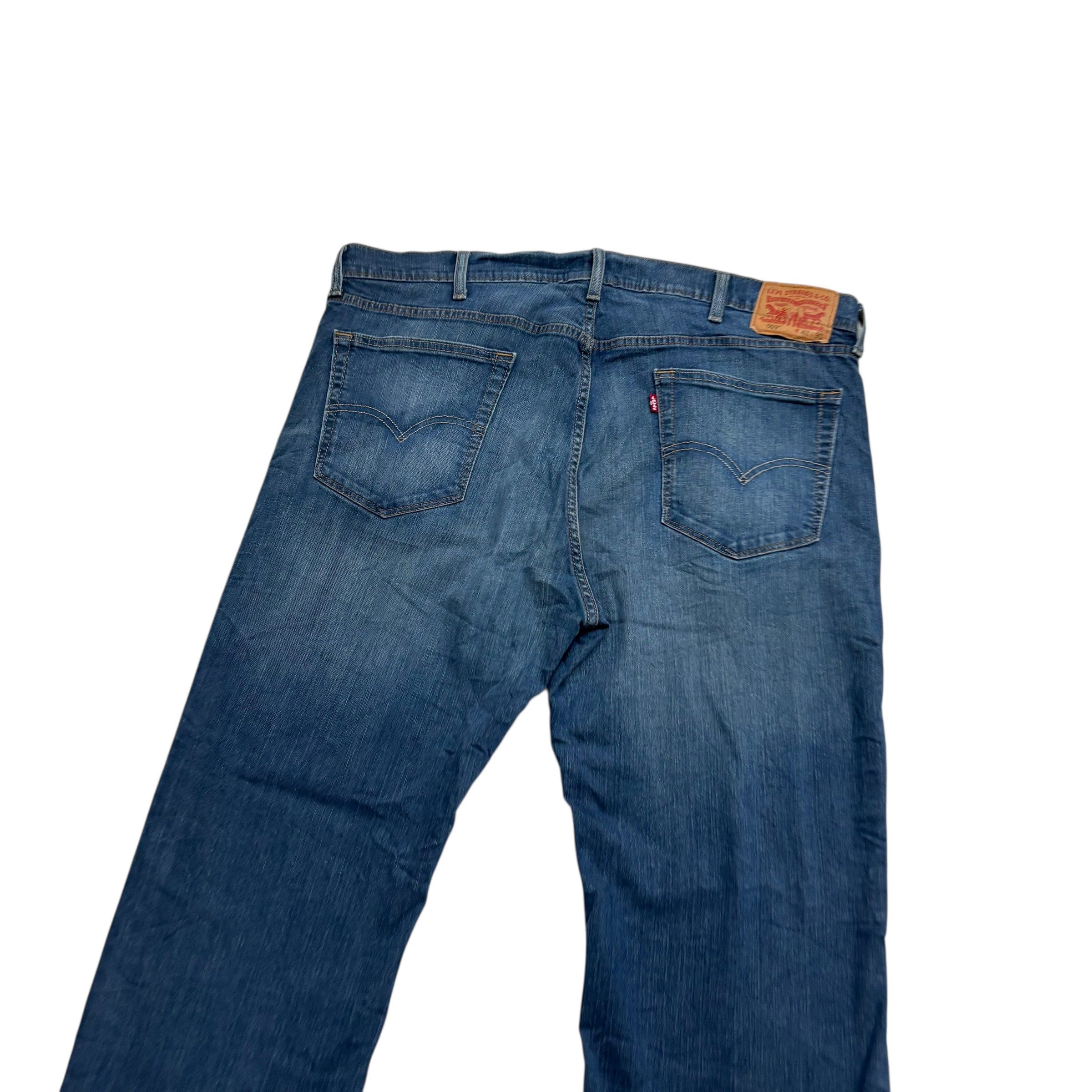 Levis 559 Jeans W42 L30 Mens Dark Blue Relaxed Straight Fit Stretch Denim (E)