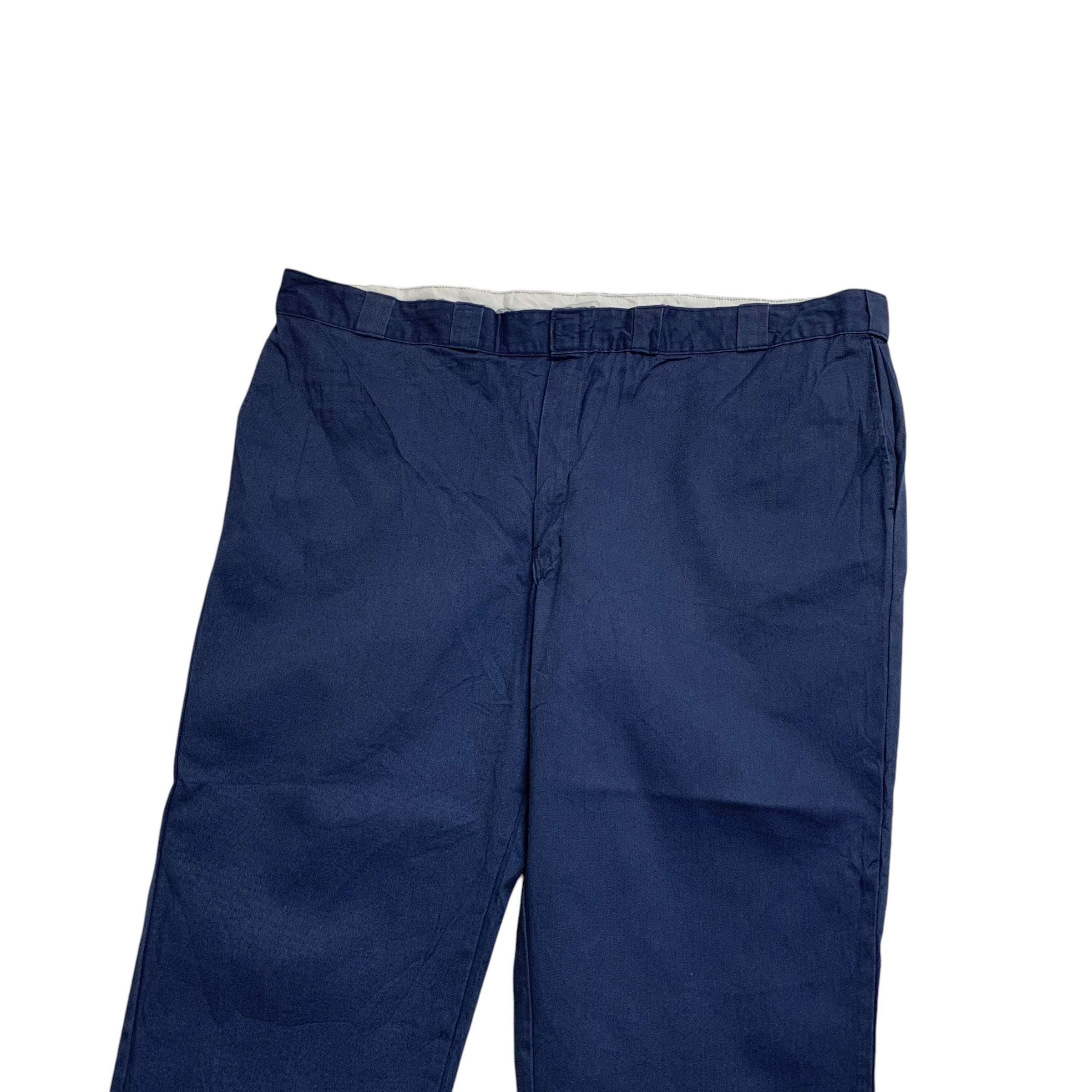 Dickies 874 Trousers W50 L26 Mens Blue Pants Original Straight Fit Workwear