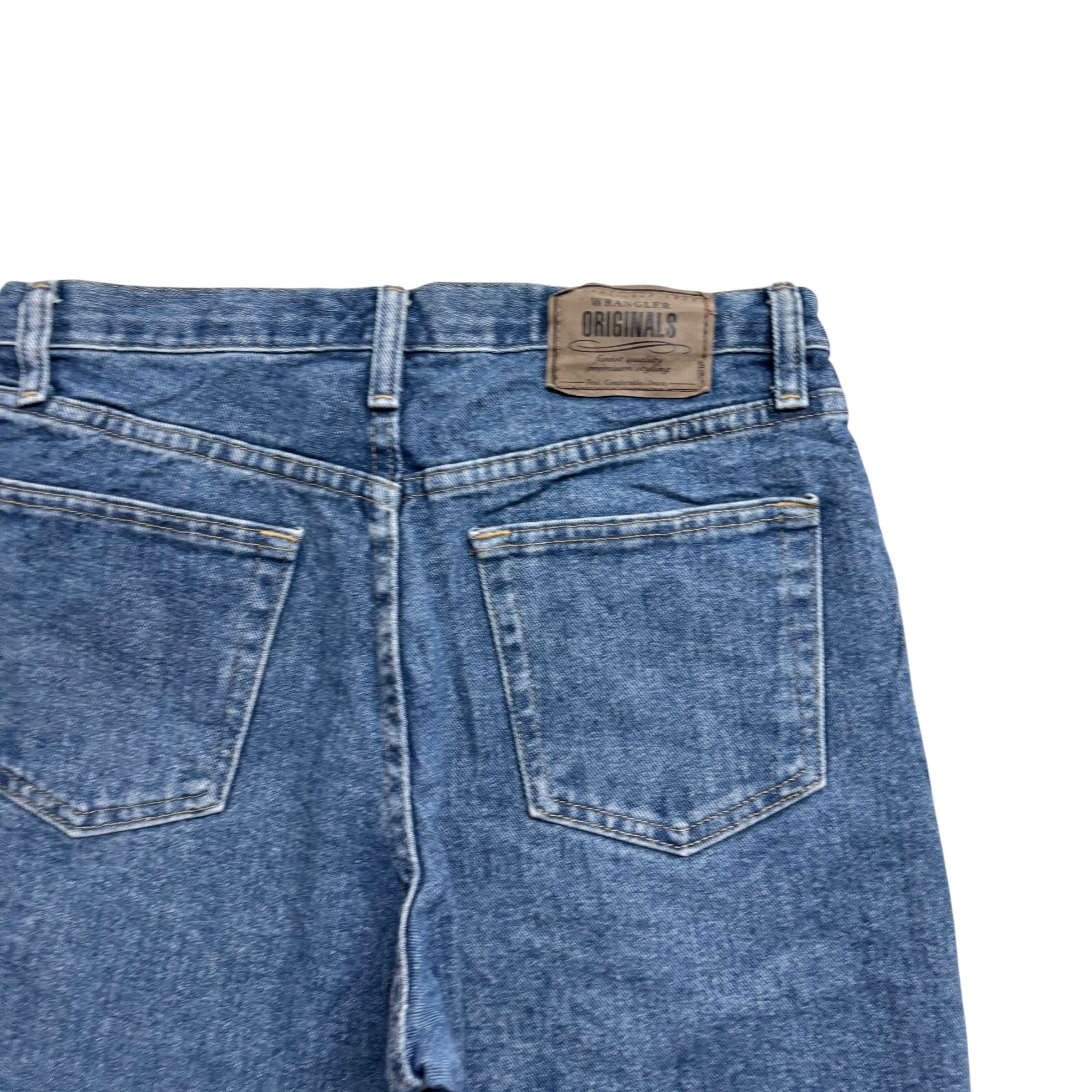 Wrangler Baggy Jorts W30 Mens Denim Shorts Mid Blue Relaxed Fit (E)