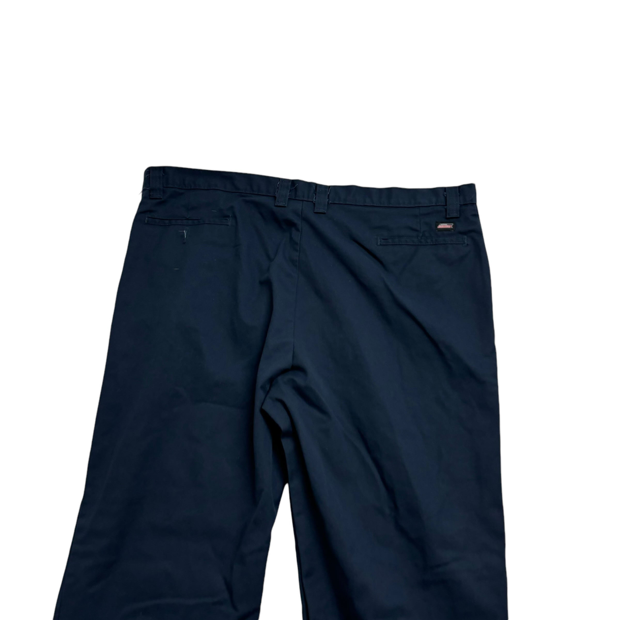 Dickies Trousers W44 L32 Mens Navy Blue Pants Relaxed Straight Fit Workwear