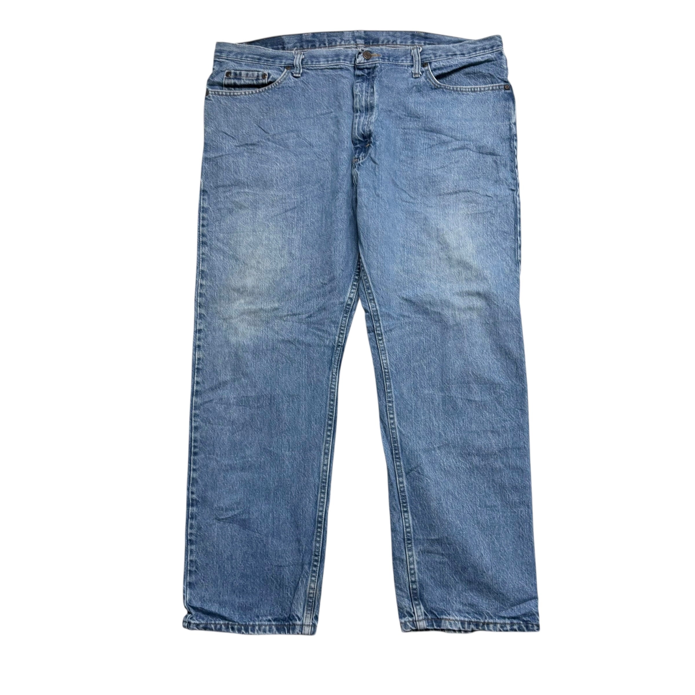 Wrangler Jeans W42 L30 Mens Light Blue Regular Straight Fit Denim