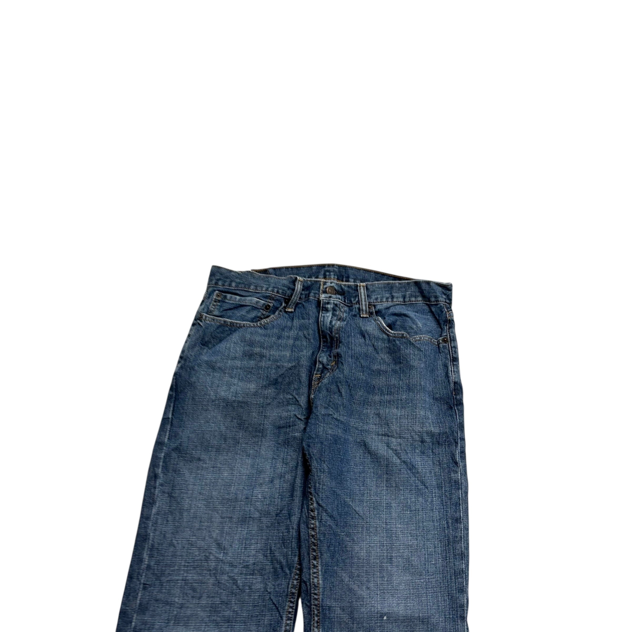 Levis 559 Jeans W34 L32 Mens Mid Blue Baggy Relaxed Straight Fit Denim