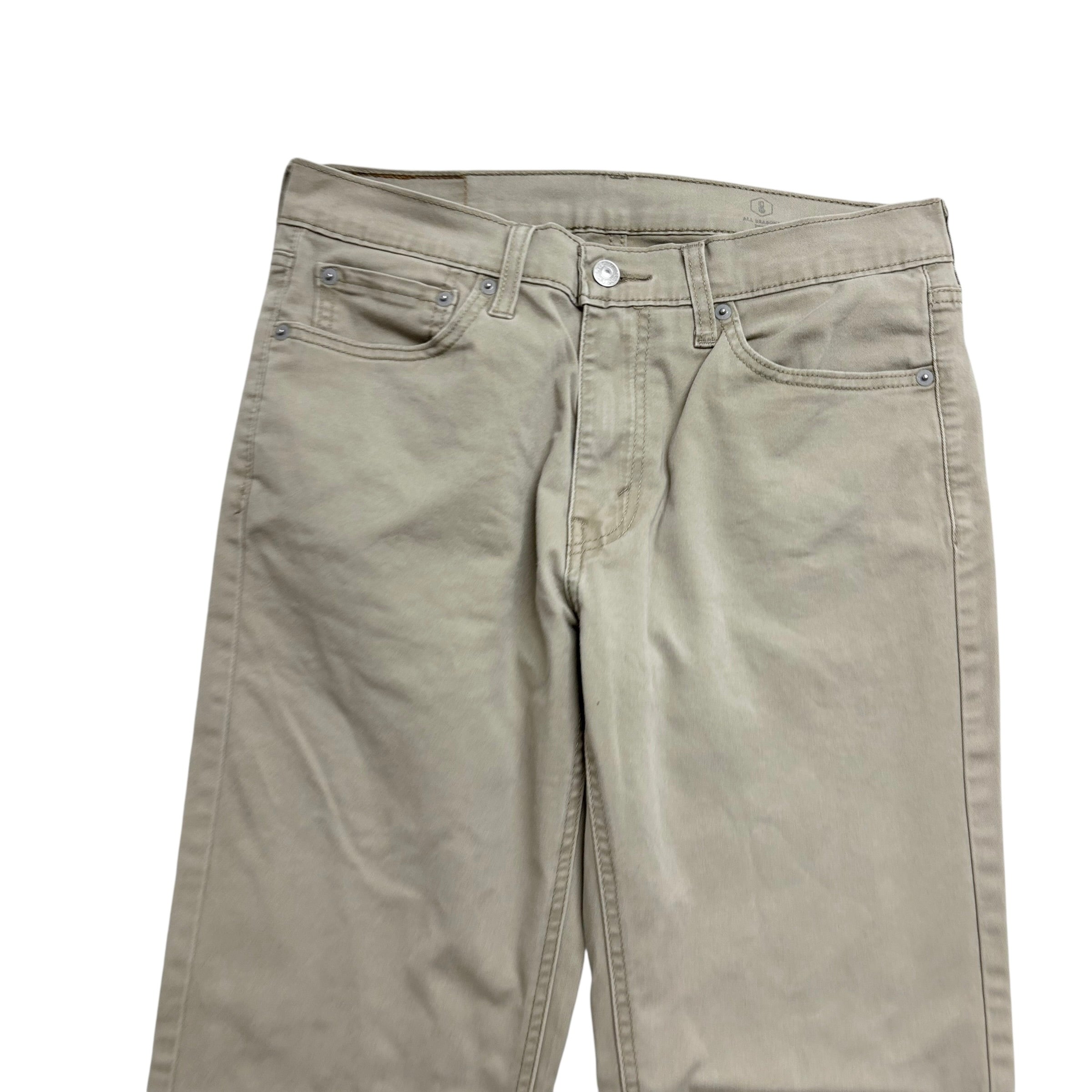 Levis 541 Trousers W31 L32 Mens Beige Stone Athletic Tapered Fit Stretch (E)