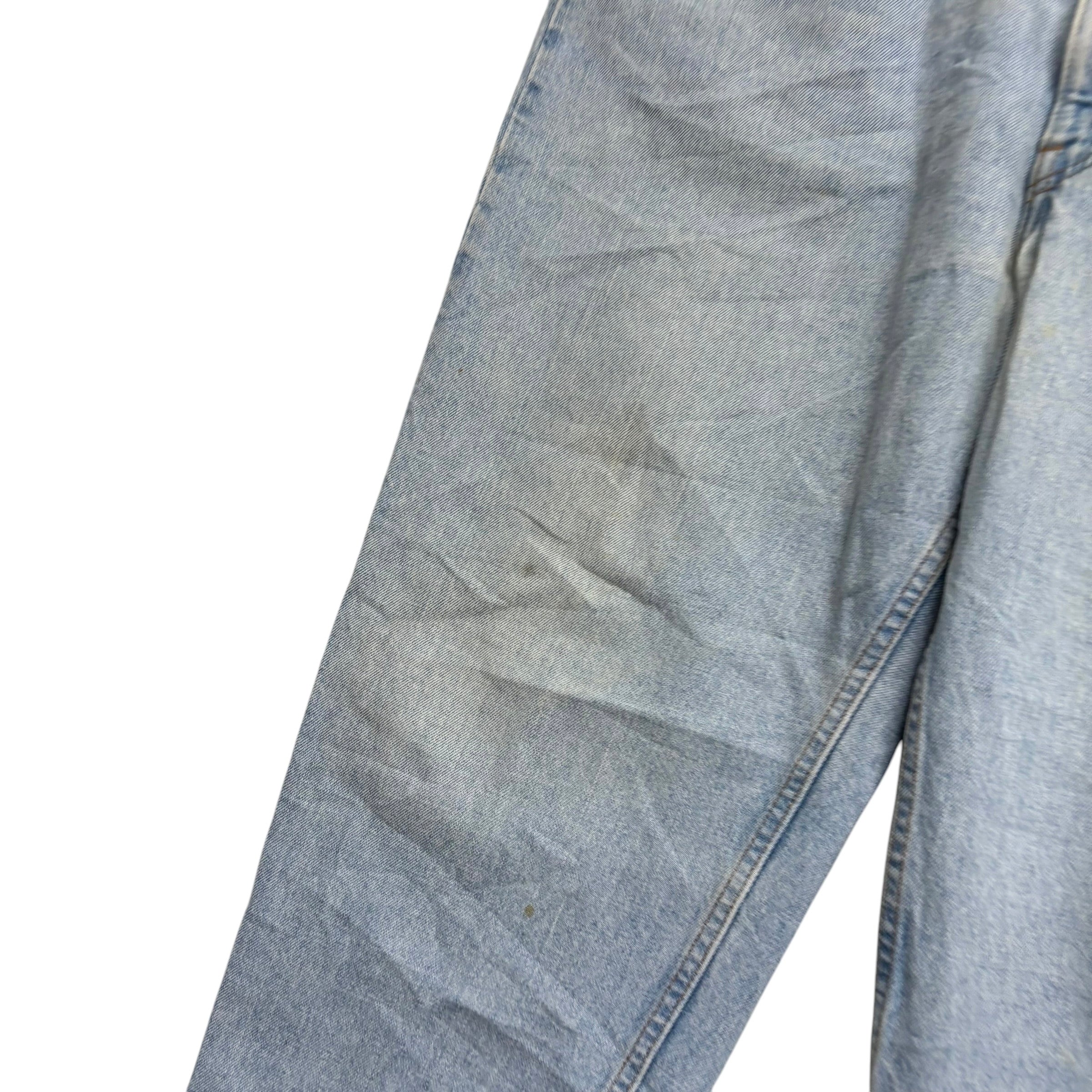 Levis 550 Jeans W40 L30 Mens Light Blue Relaxed Taper Made In USA Vintage (F)