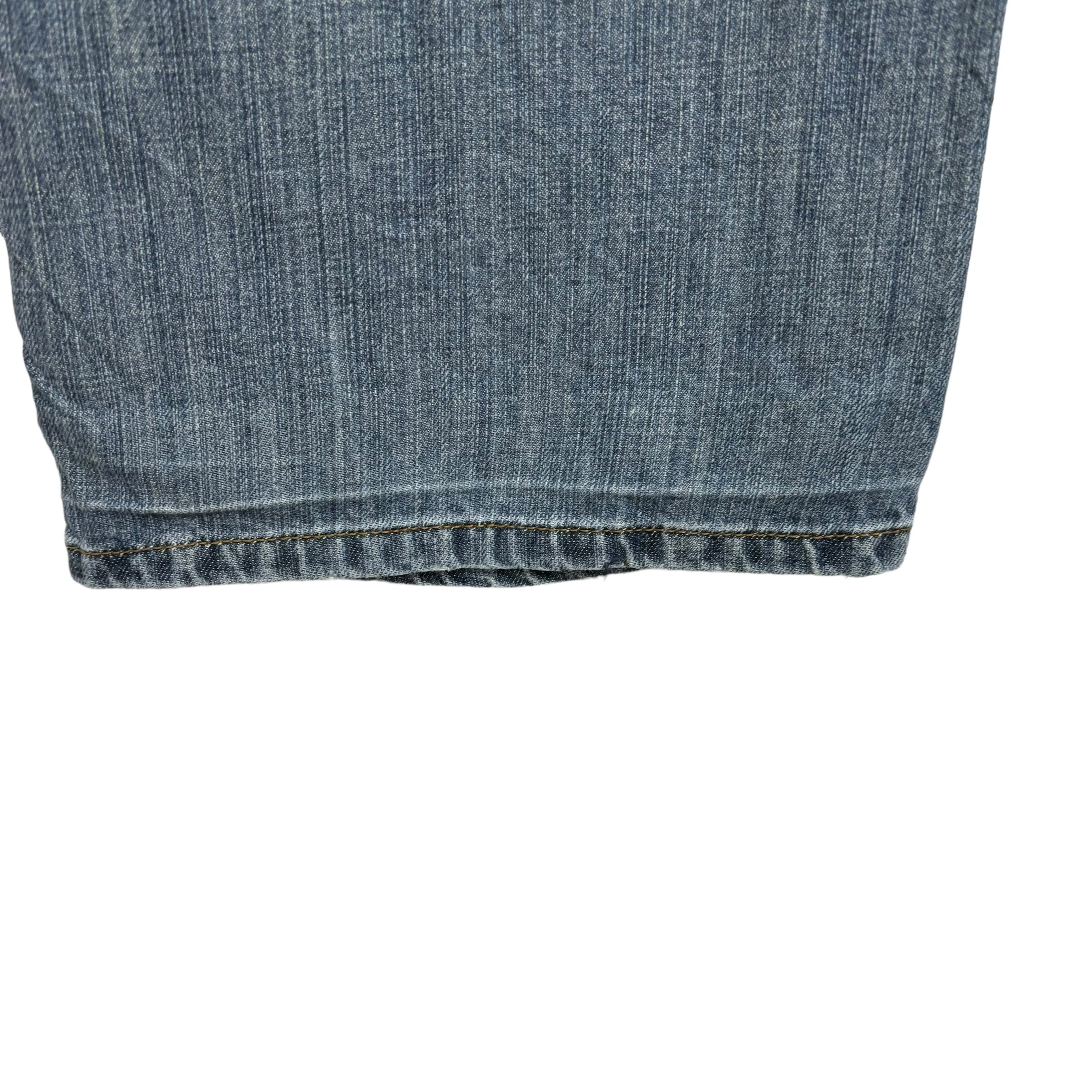 Wrangler Jeans W38 L32 Mens Mid Blue Relaxed Boocut Fit Denim