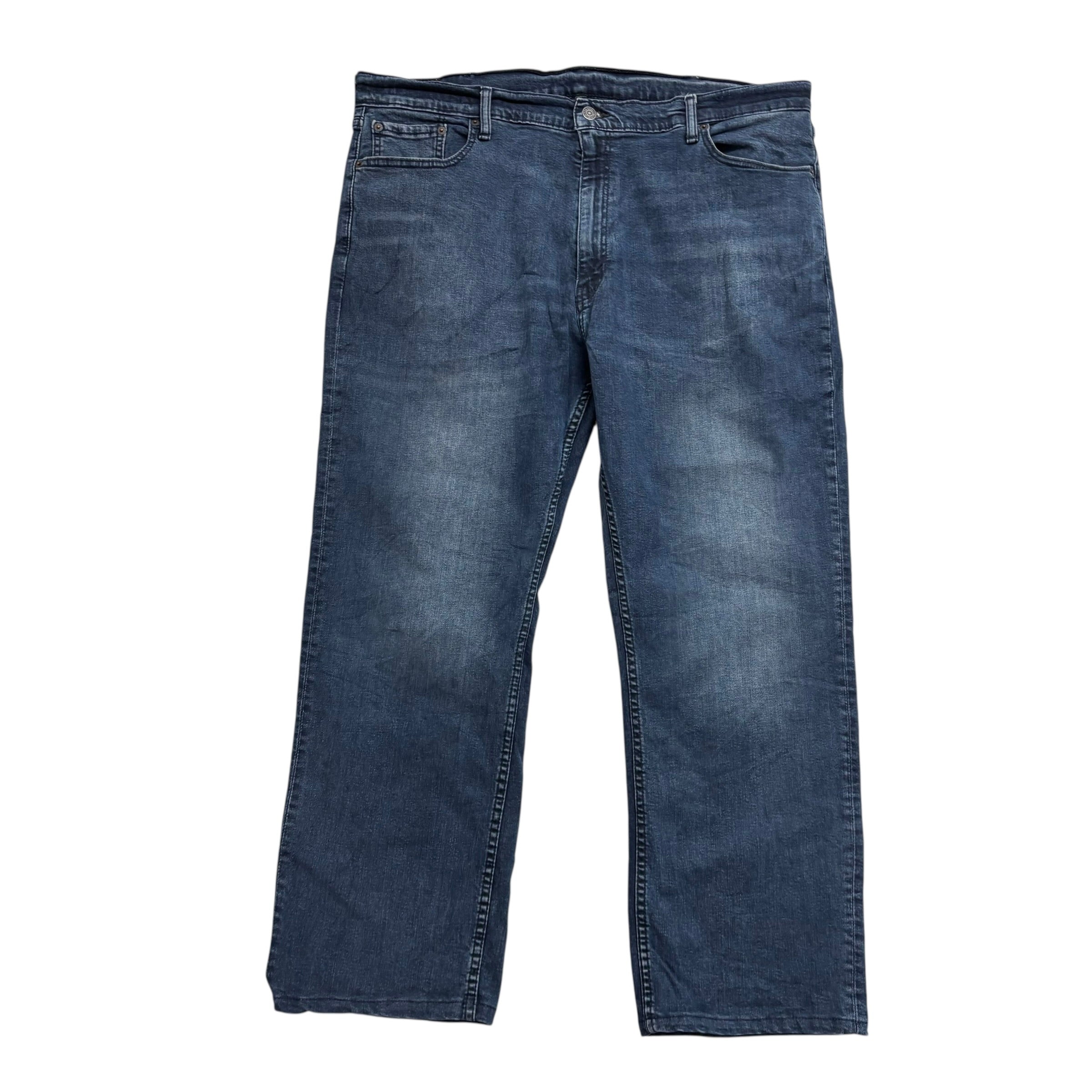 Levis 559 Jeans W42 L29 Mens Navy Blue Relaxed Straight Fit Stretch Denim