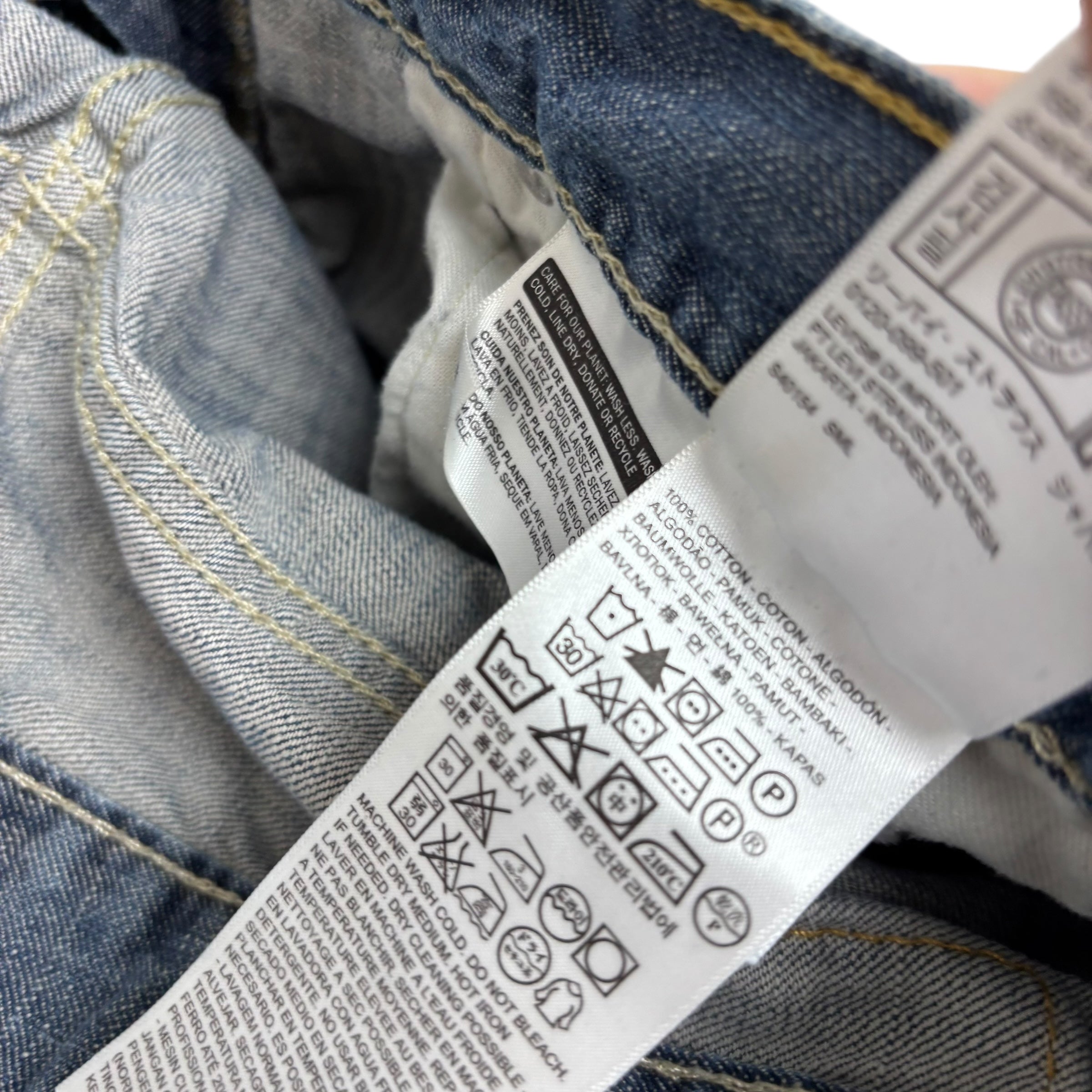 Levis 569 Jeans W31 L31 Mens Silver Blue Baggy Relaxed Straight Fit Denim