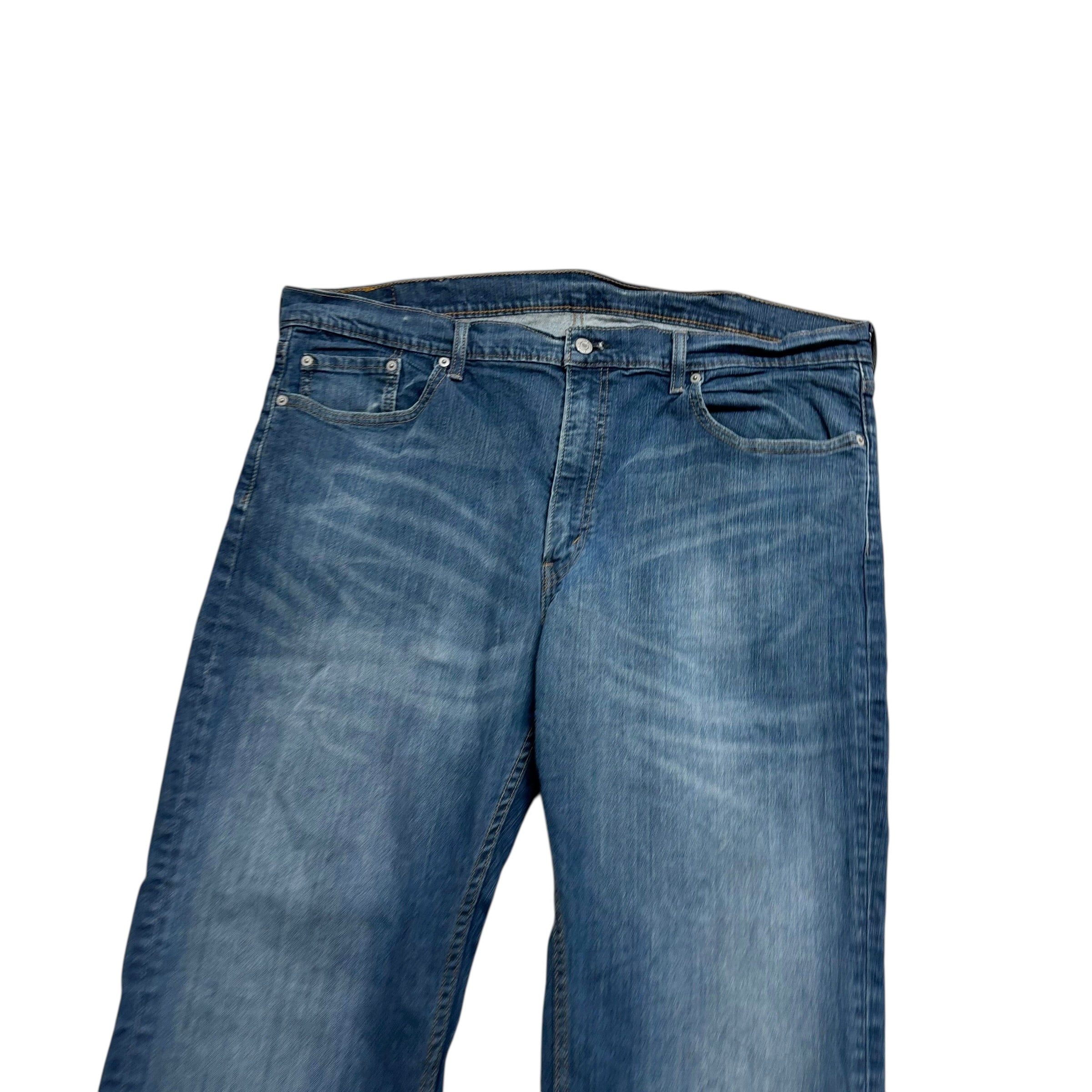 Levis 559 Jeans W42 L30 Mens Dark Blue Relaxed Straight Fit Stretch Denim (E)