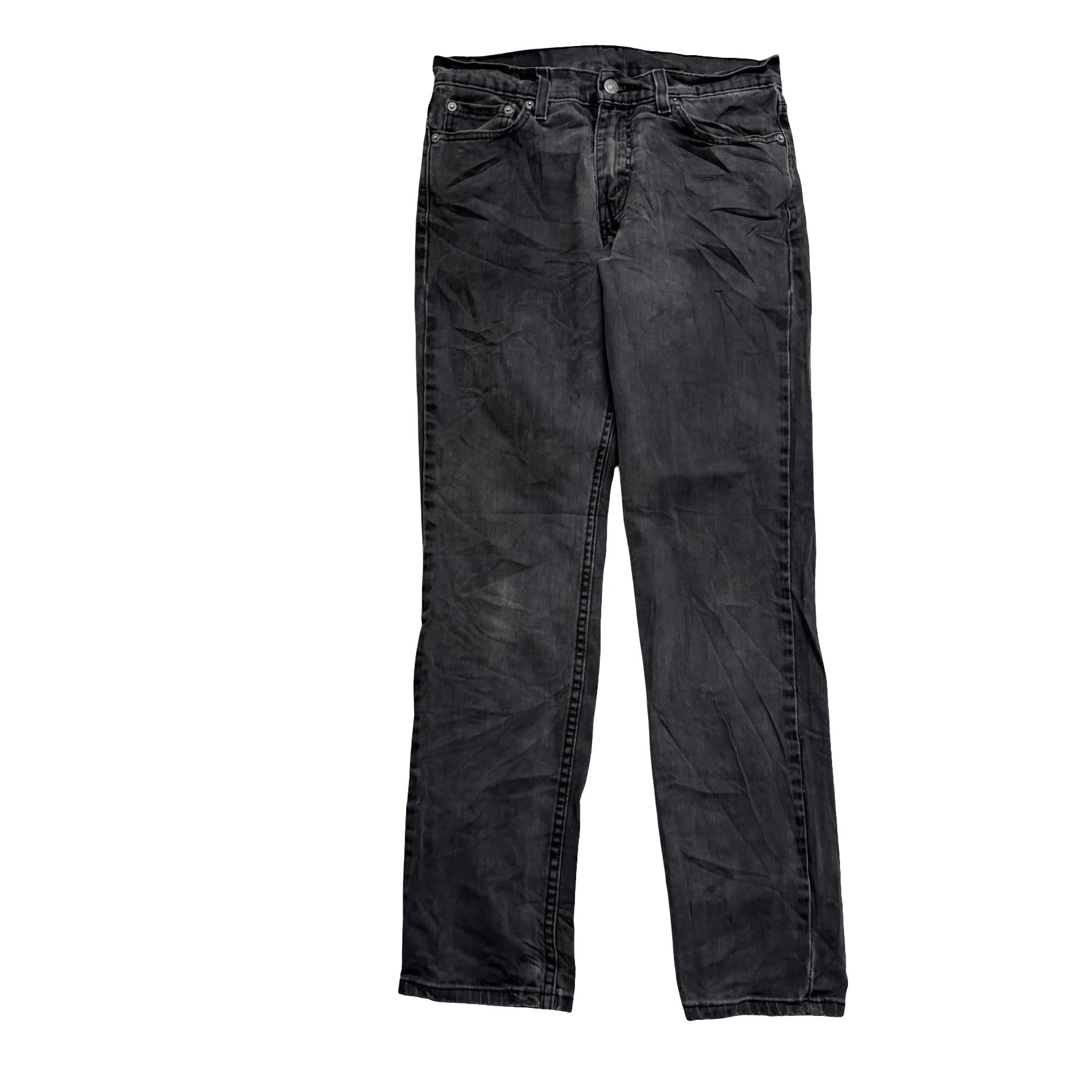 Levis 511 Jeans W29 L32 Mens Black Grey Slim Fit Stretch Denim (F)