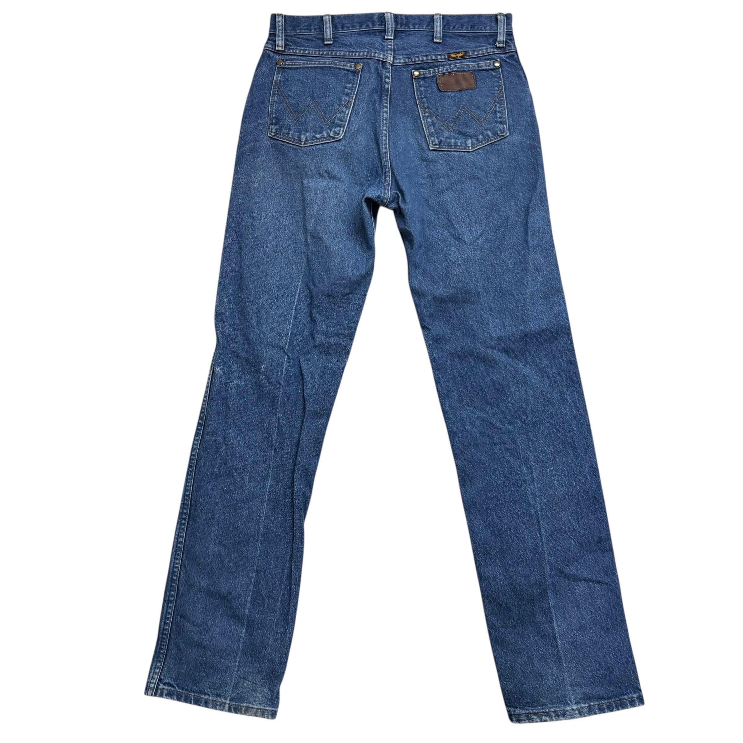 Wrangler Jeans Cowboy Cut W32 L34 Mens Mid Blue 47MWZ Original Fit Denim