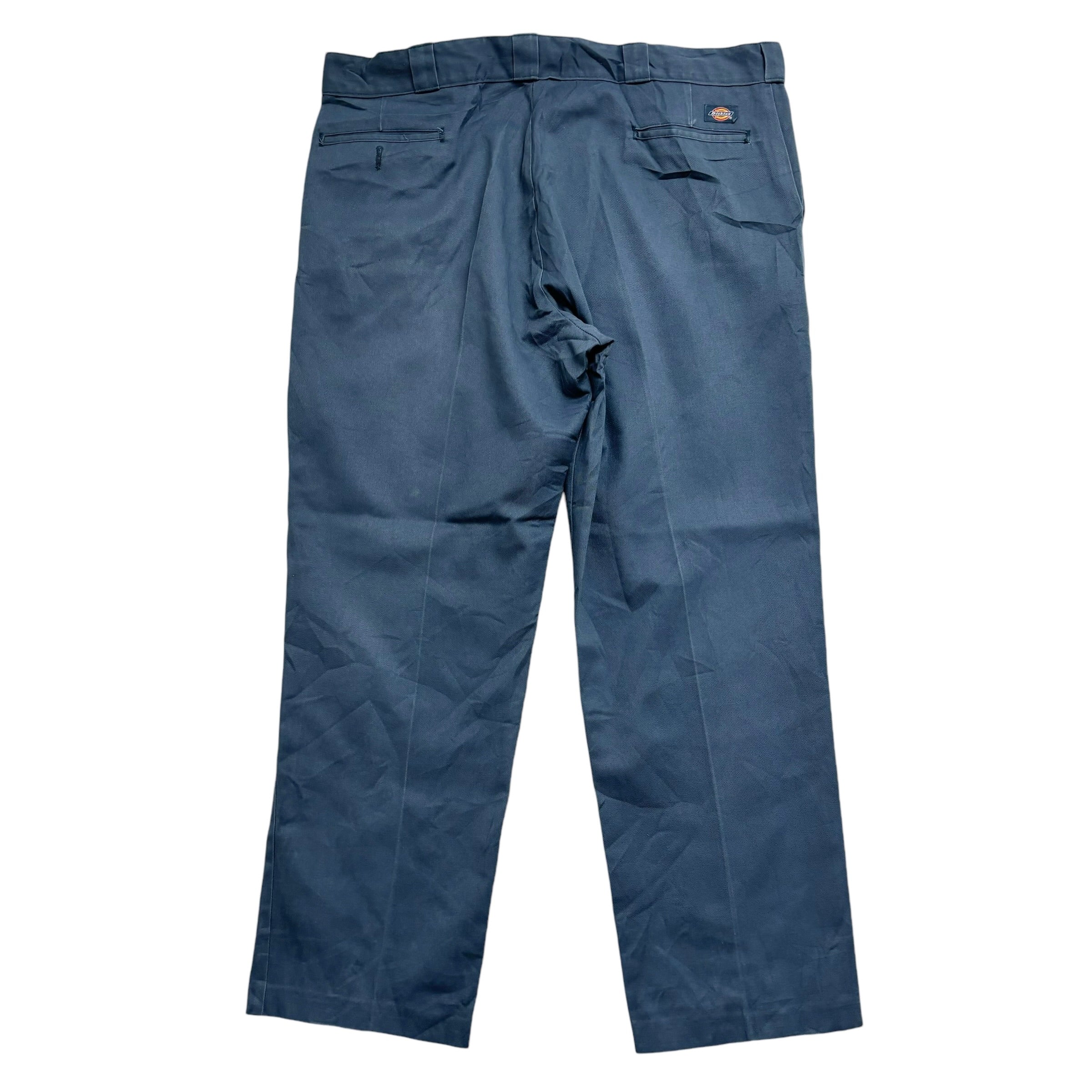 Dickies 874 Trousers W42 L30 Mens Blue Pants Original Straight Fit Workwear