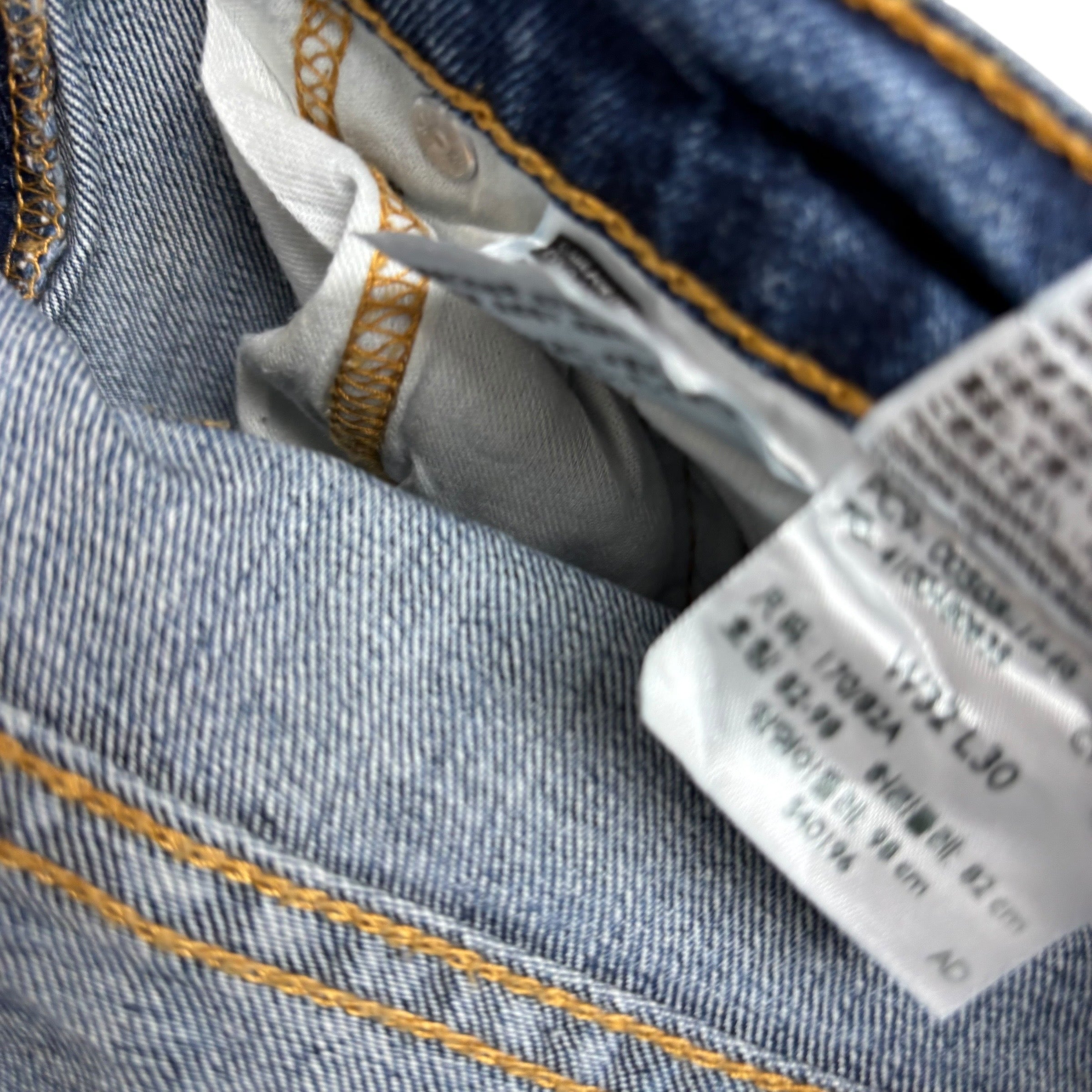 Levis 505 Jeans W32 L30 Mens Mid Blue Regular Straight Fit Stretch Denim (E)