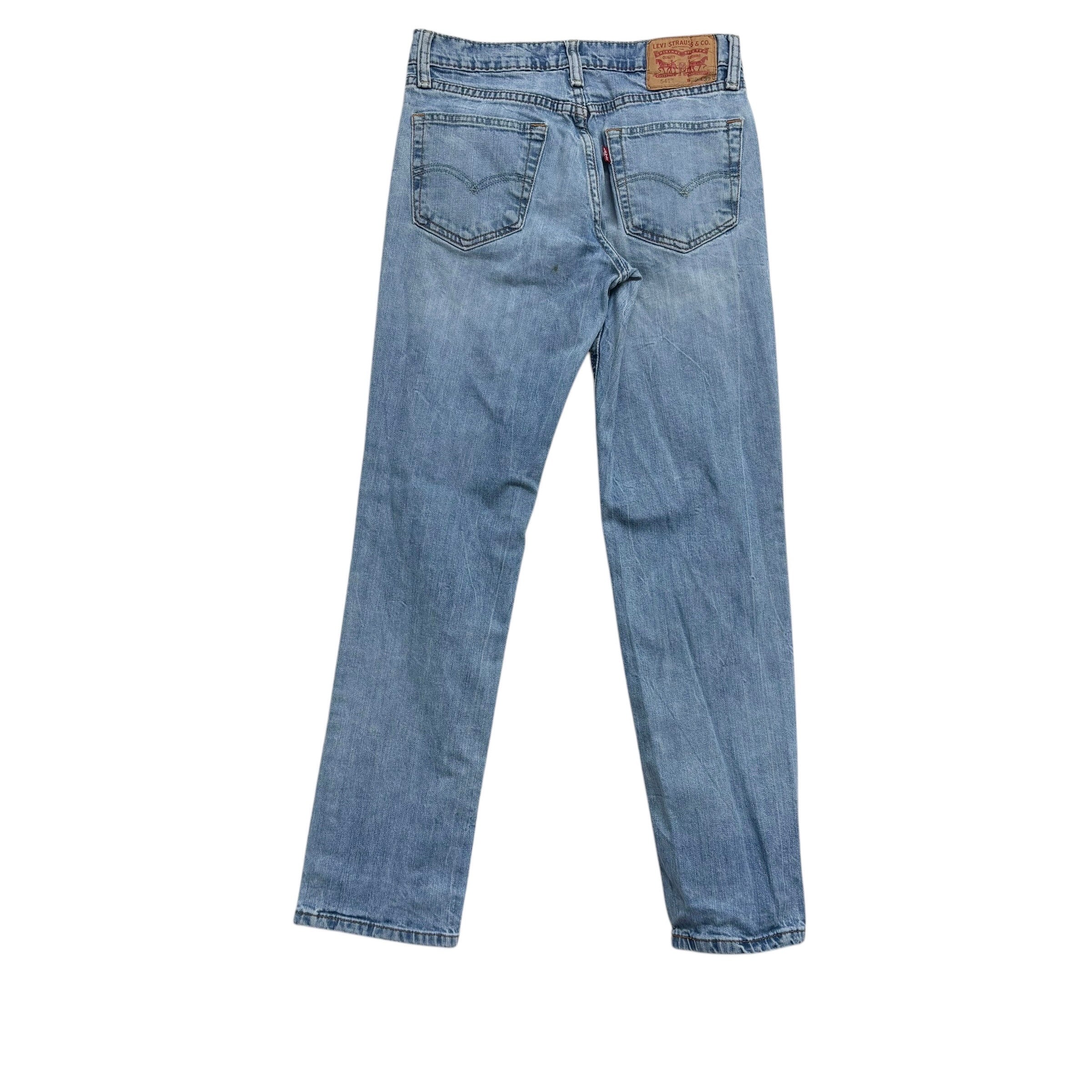 Levis 541 Jeans W29 L31 Mens Light Blue Athletic Tapered Fit Stretch Denim