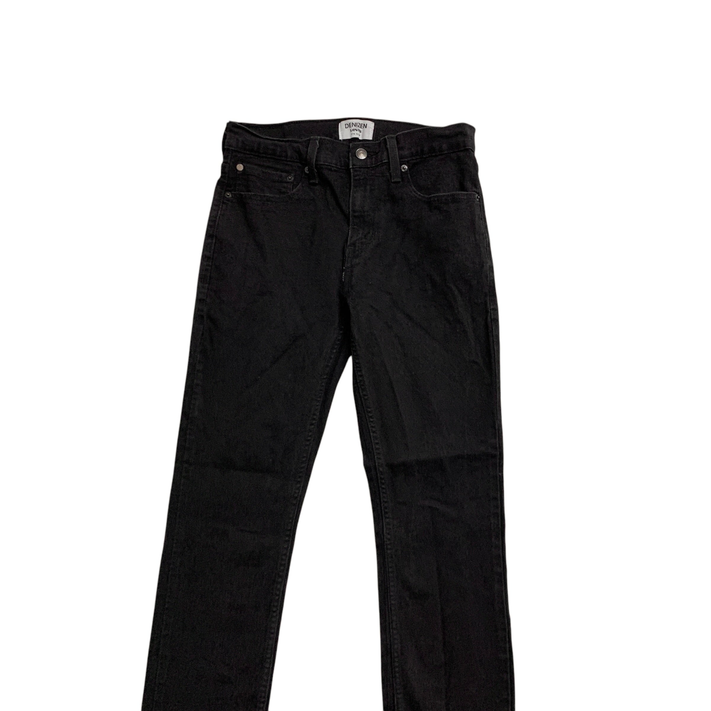 Levis Denizen Jeans W29 L29 Mens Black Slim Fit Stretch Denim (E)