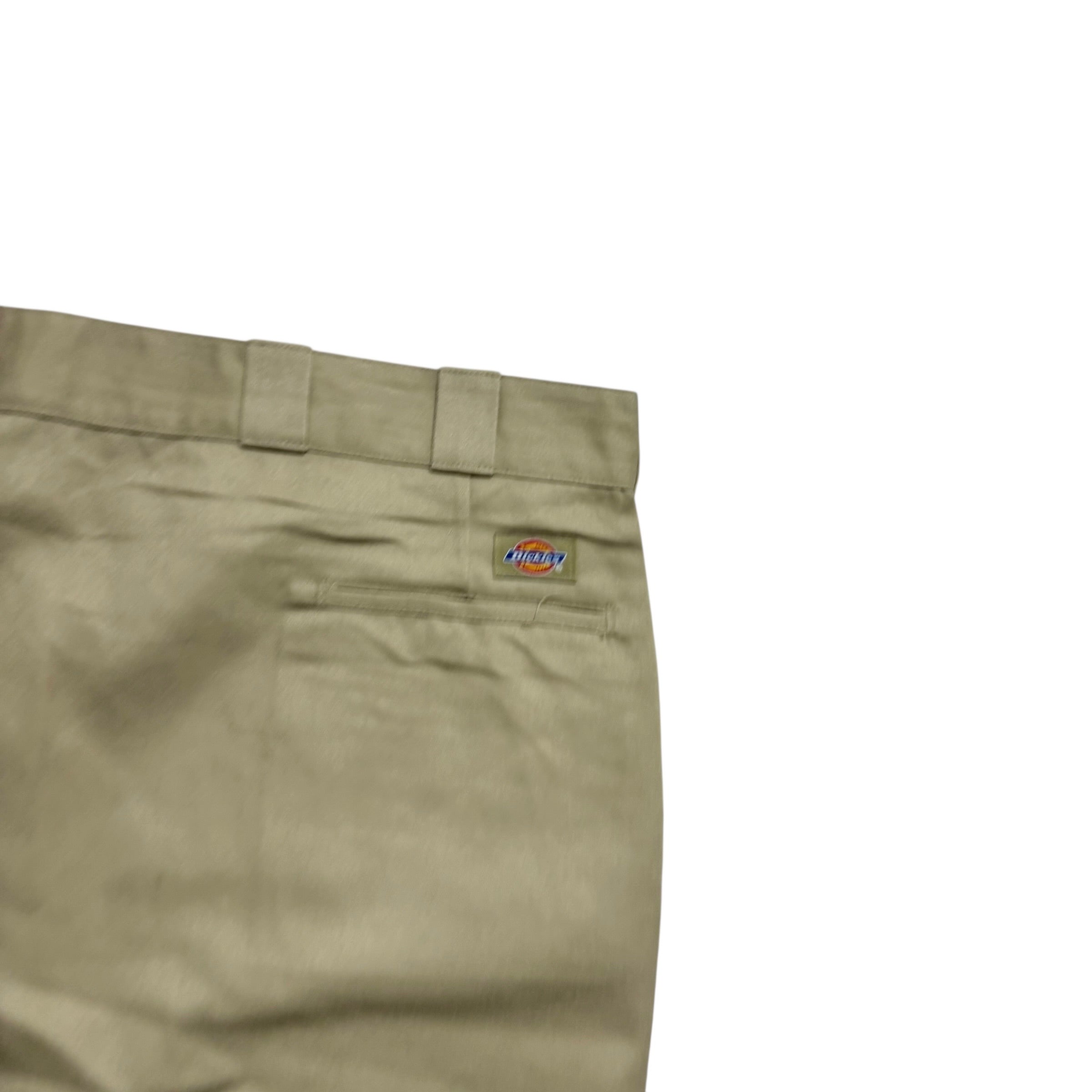 Dickies 874 Trousers W48 L25 Mens Beige Original Straight Fit Pants USA Made (E)